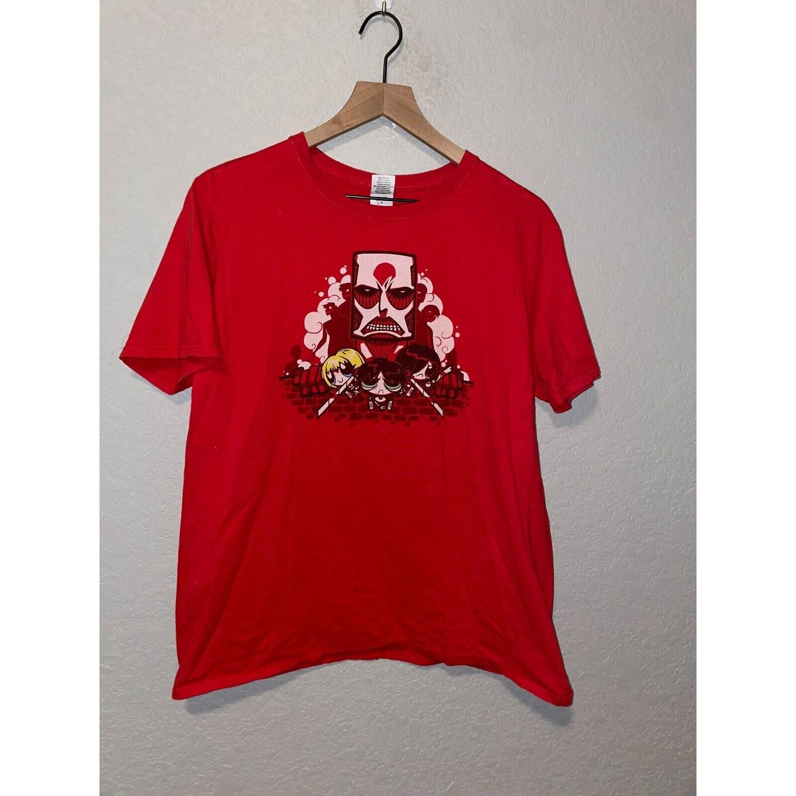 Gildan Women's Y2K Power Puff Girls Red Shirt Women L Large 2000s Size L / US 10 / IT 46 - 1 Thumbnail
