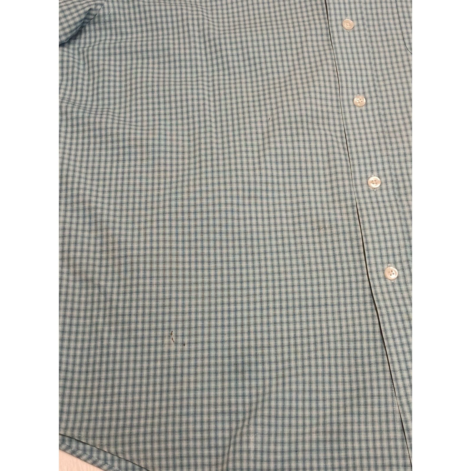 Roundtree & Yorke Roundtree & Yorke Classics Blue Plaid Dress Casual Shirt Size US L / EU 52-54 / 3 - 4 Thumbnail