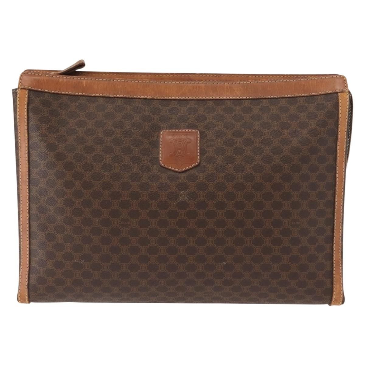Celine Celine Macadam Pochette Canvas and Leather Size ONE SIZE - 1 Thumbnail