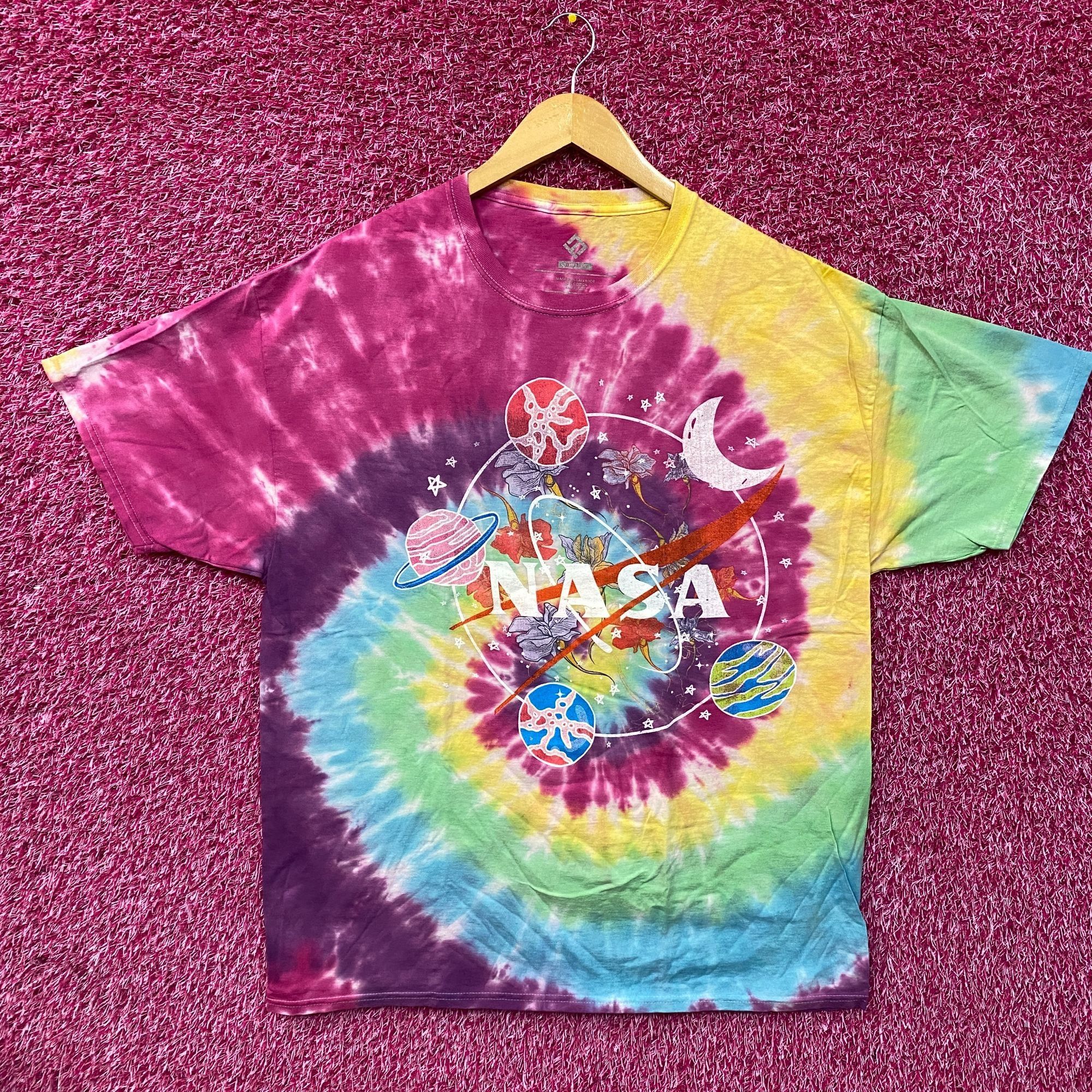 NASA NASA Solar System Flower Amazing Colorful Tie Dye Graphic De Size XL / US 12-14 / IT 48-50 - 1 Thumbnail