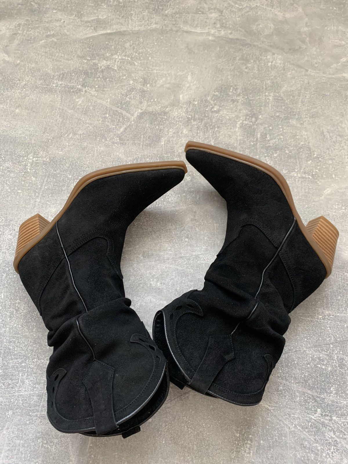 Japanese Brand Leather Cowboy Boots Size US 7 / IT 37 - 6 Thumbnail