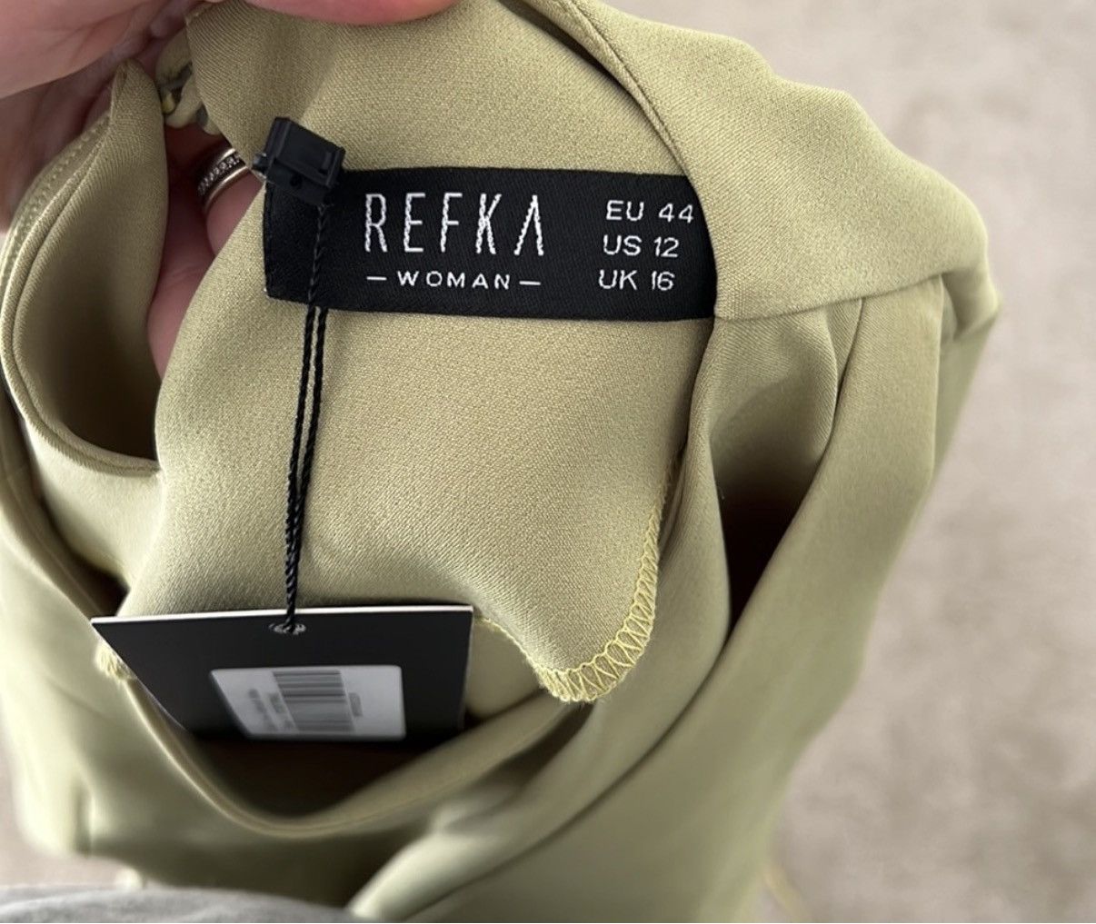 Other Refka Pistachio Green Peplum Blouse Size 12 New With Tags Size XL / US 12-14 / IT 48-50 - 5 Thumbnail