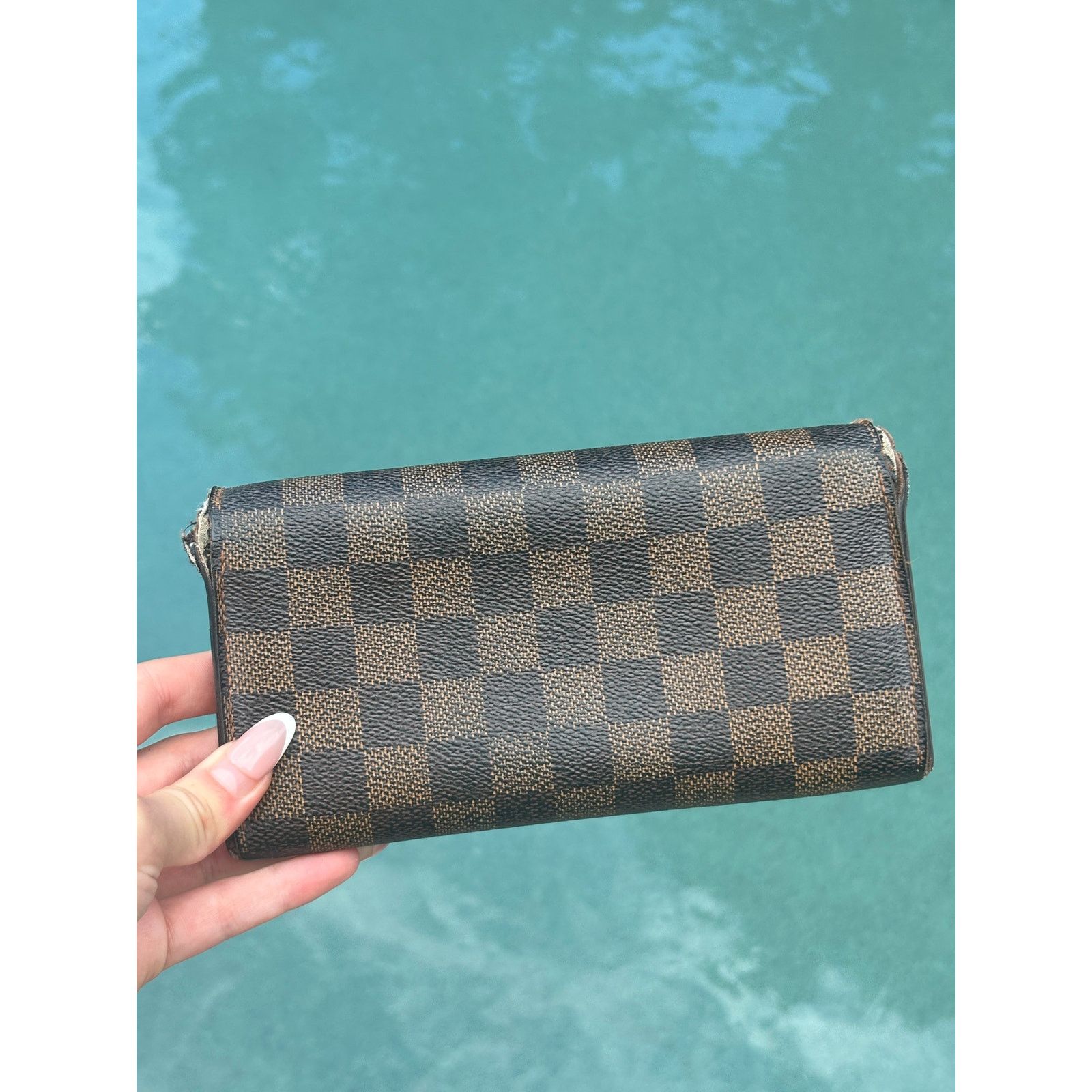 Louis Vuitton Louis Vuitton Emilie Checkered Canvas Long Wallet Size ONE SIZE - 2 Thumbnail