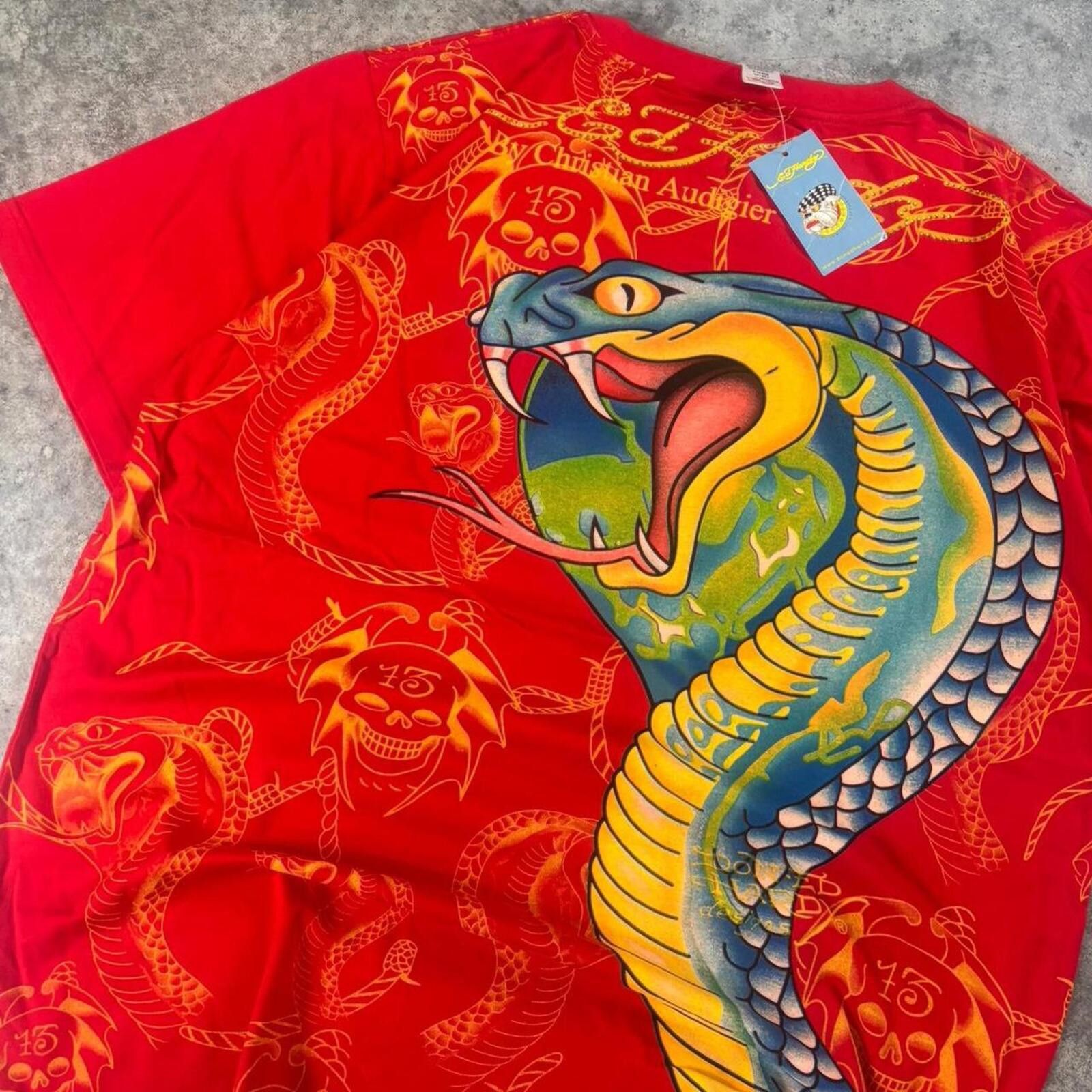 Ed Hardy Ed Hardy Christian Audigier Y2K Skater Tiger Graphic T Shirt Size US XXL / EU 58 / 5 - 8 Thumbnail