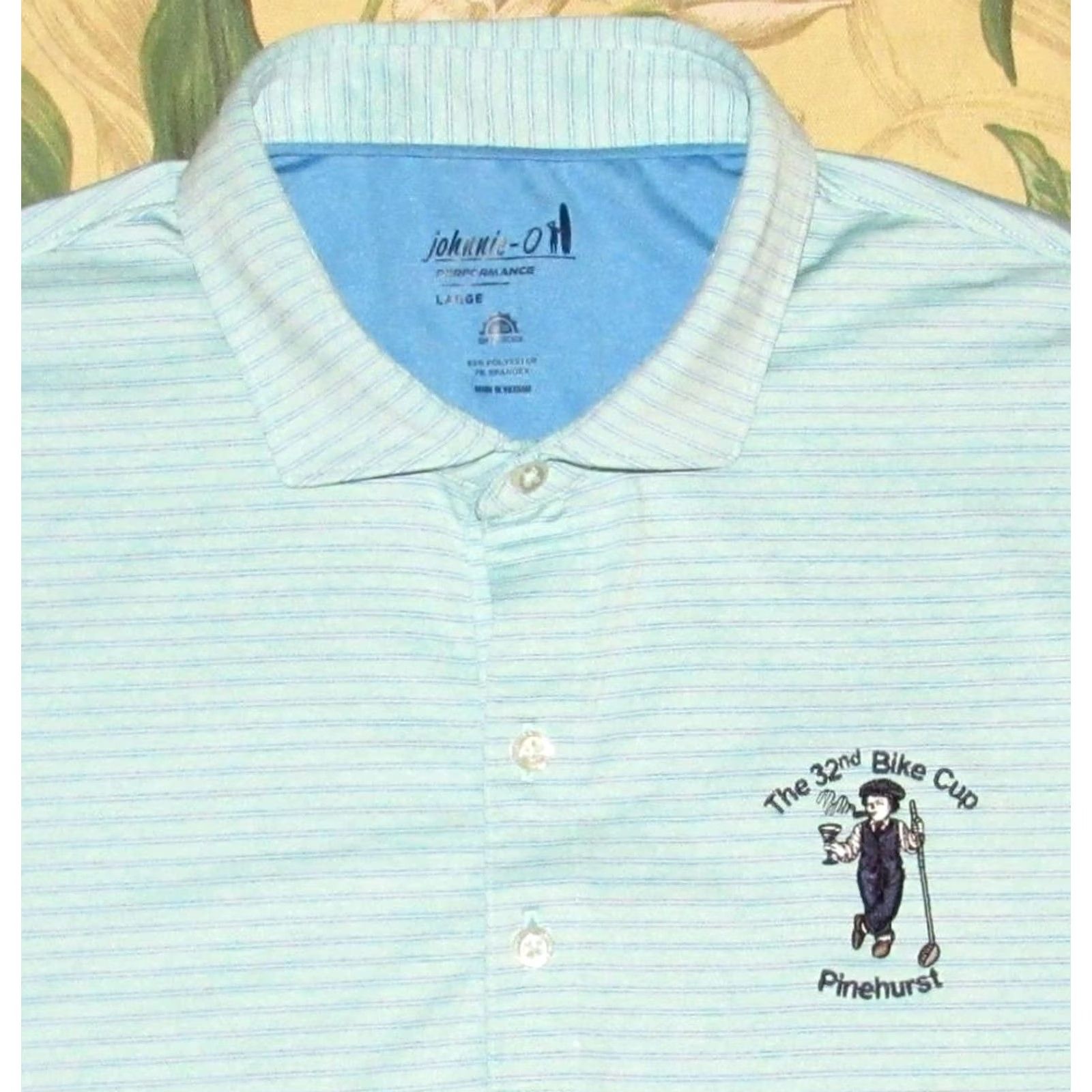 johnnie-O JOHNNIE O Pinehurst Polo Shirt Large Men Size US L / EU 52-54 / 3 - 2 Thumbnail