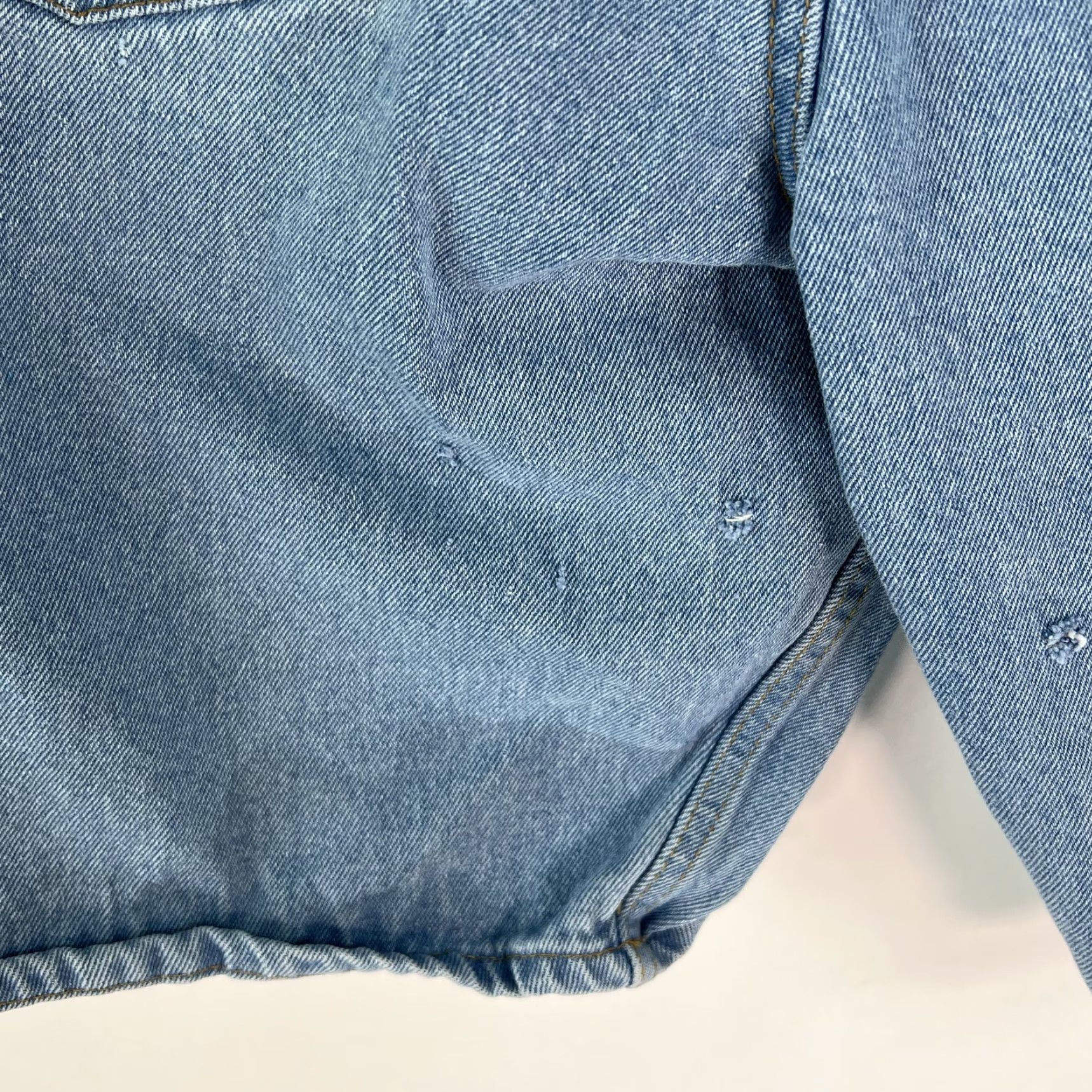Faded Glory Faded Glory Mens Relaxed Fit Flat Front Blue Denim Bermuda Shorts Size 34 Size US 34 / EU 50 - 7 Thumbnail