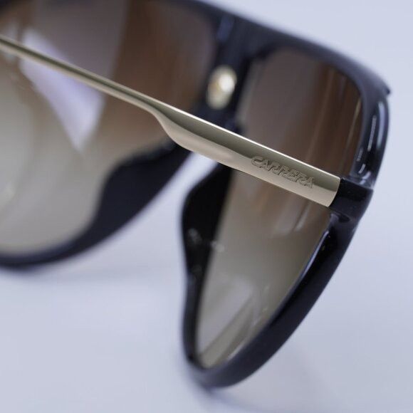 Carrera CARRERA 1034/S 0807 HA Sunglasses Black Aviator Frame Size ONE SIZE - 6 Thumbnail