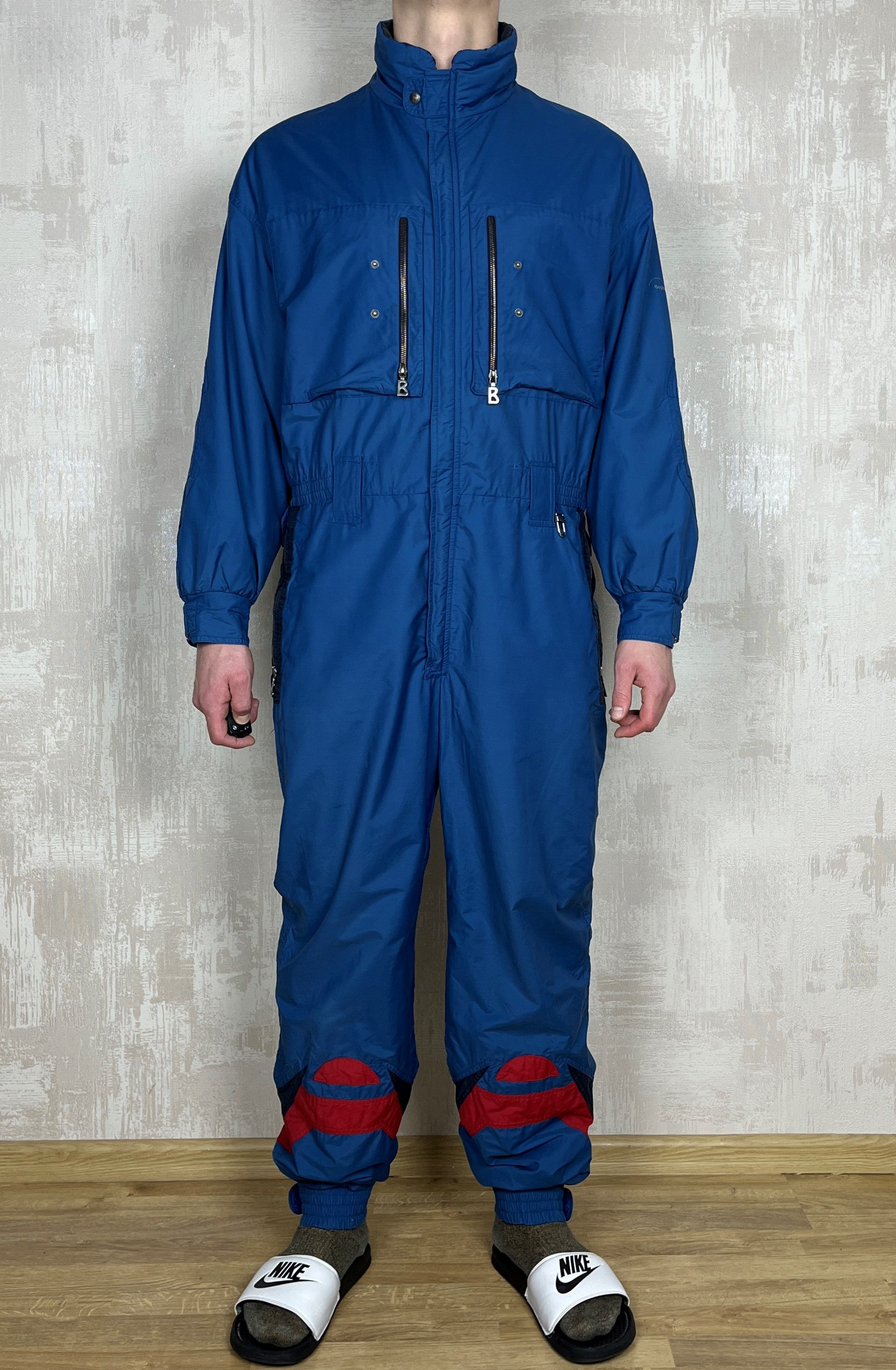 image of 90's Bogner Vintage Ski Suit Jumpsuit Retro Snowsuit in Blue, Men's (Size XL)