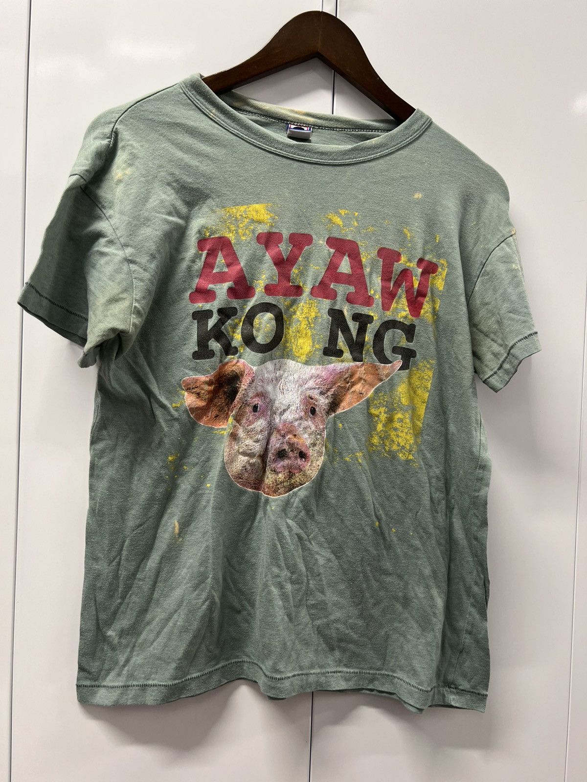 Vintage Y2K 2000's VTG Vintage Ayaw Ko Ng Pig Filipino Humor T Shirt Size US M / EU 48-50 / 2 - 1 Thumbnail