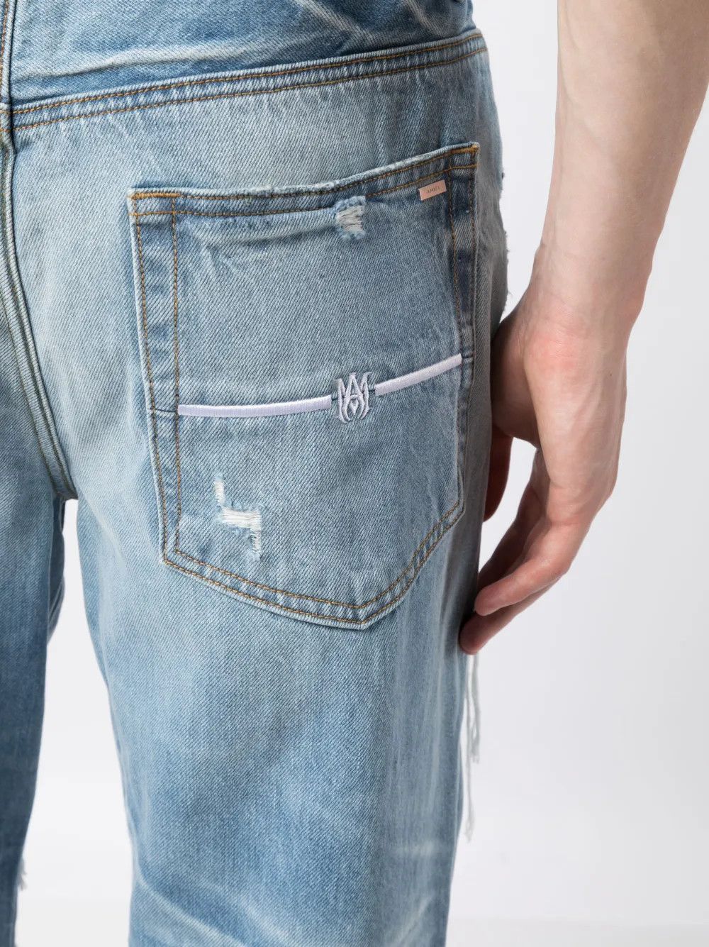 Amiri o1y0525 Denim Pant in Blue Size US 34 / EU 50 - 4 Thumbnail