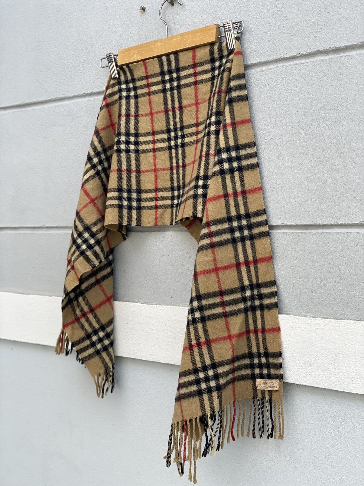 Burberry Vintage 90s Burberrys Cashmere Scarf Specially cashmere Size ONE SIZE - 2 Thumbnail