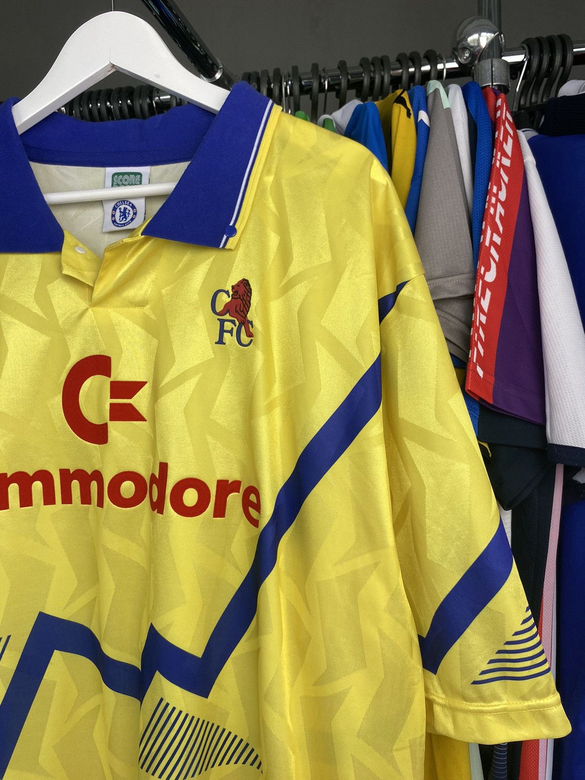 Vintage 1991/92 SCORE DRAW CHELSEA SOCCER FOOTBALL JERSEY SHIRT Size US XXL / EU 58 / 5 - 4 Thumbnail