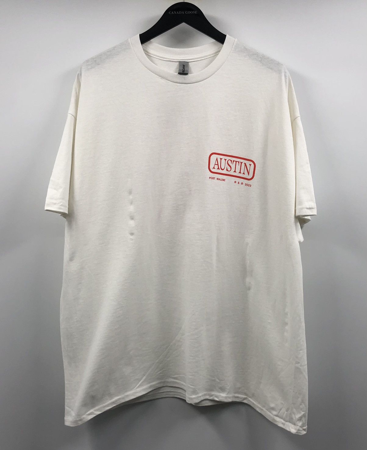 Rap Tees Post Malone 2023 VIP Austin Tour If Y’all White T-Shirt 2XL Size US XXL / EU 58 / 5 - 9 Thumbnail