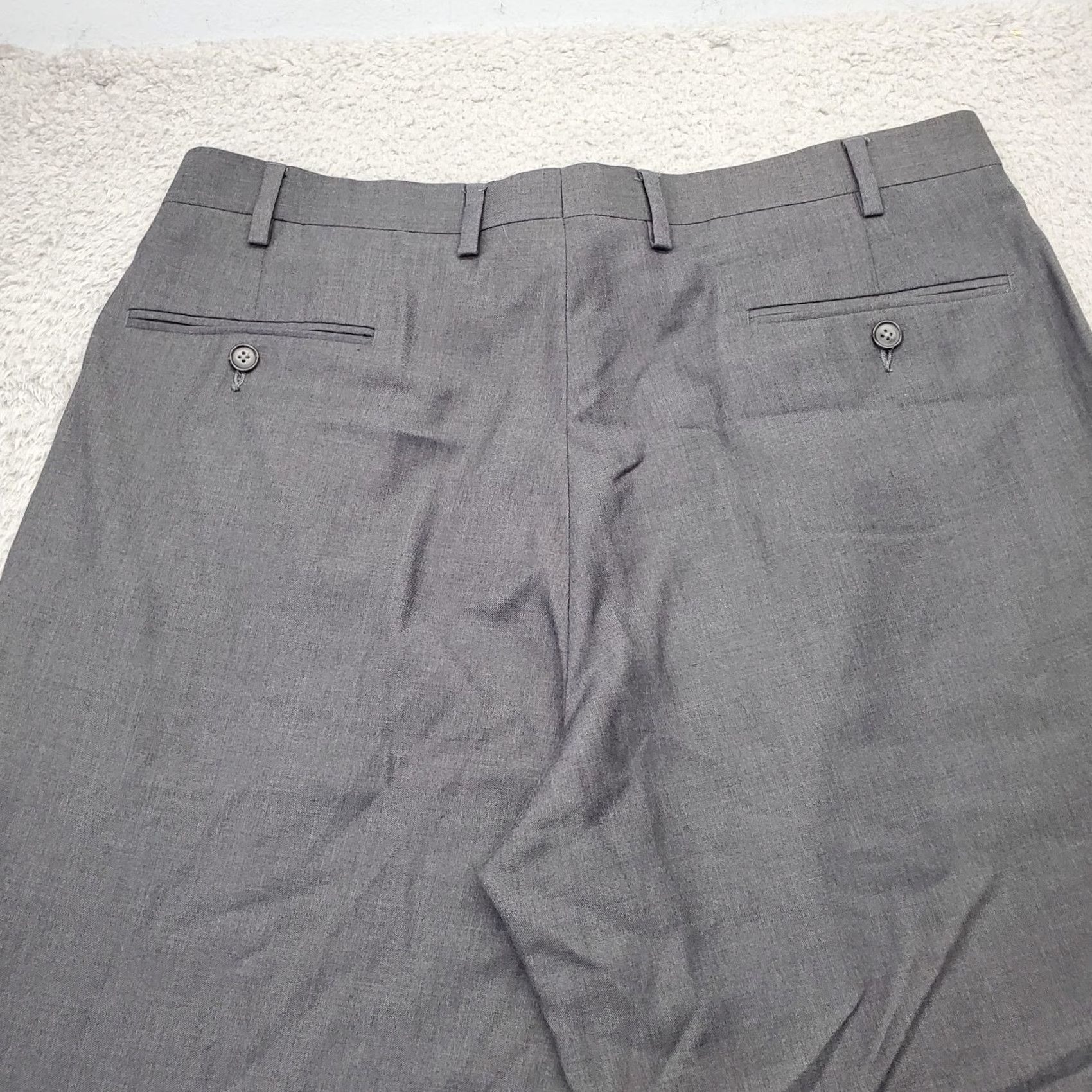 Ralph Lauren Lauren Ralph Lauren Dress Pants Mens 36/30 Gray Stretch High Waist Slash Pockets Dress Pants Mens Size 36 Gray Regular Wide Readability Size US 36 / EU 52 - 8 Thumbnail