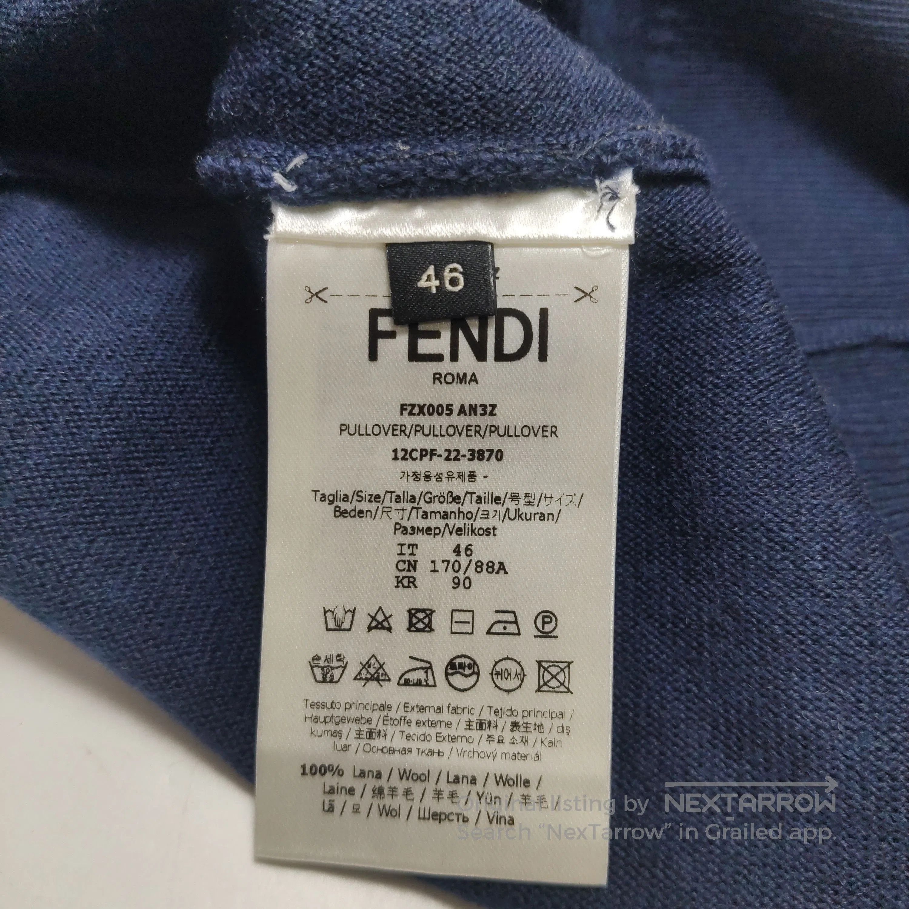 Fendi Fendi Wool Colorblock Crewneck Sweater. Size US S / EU 44-46 / 1 - 7 Thumbnail