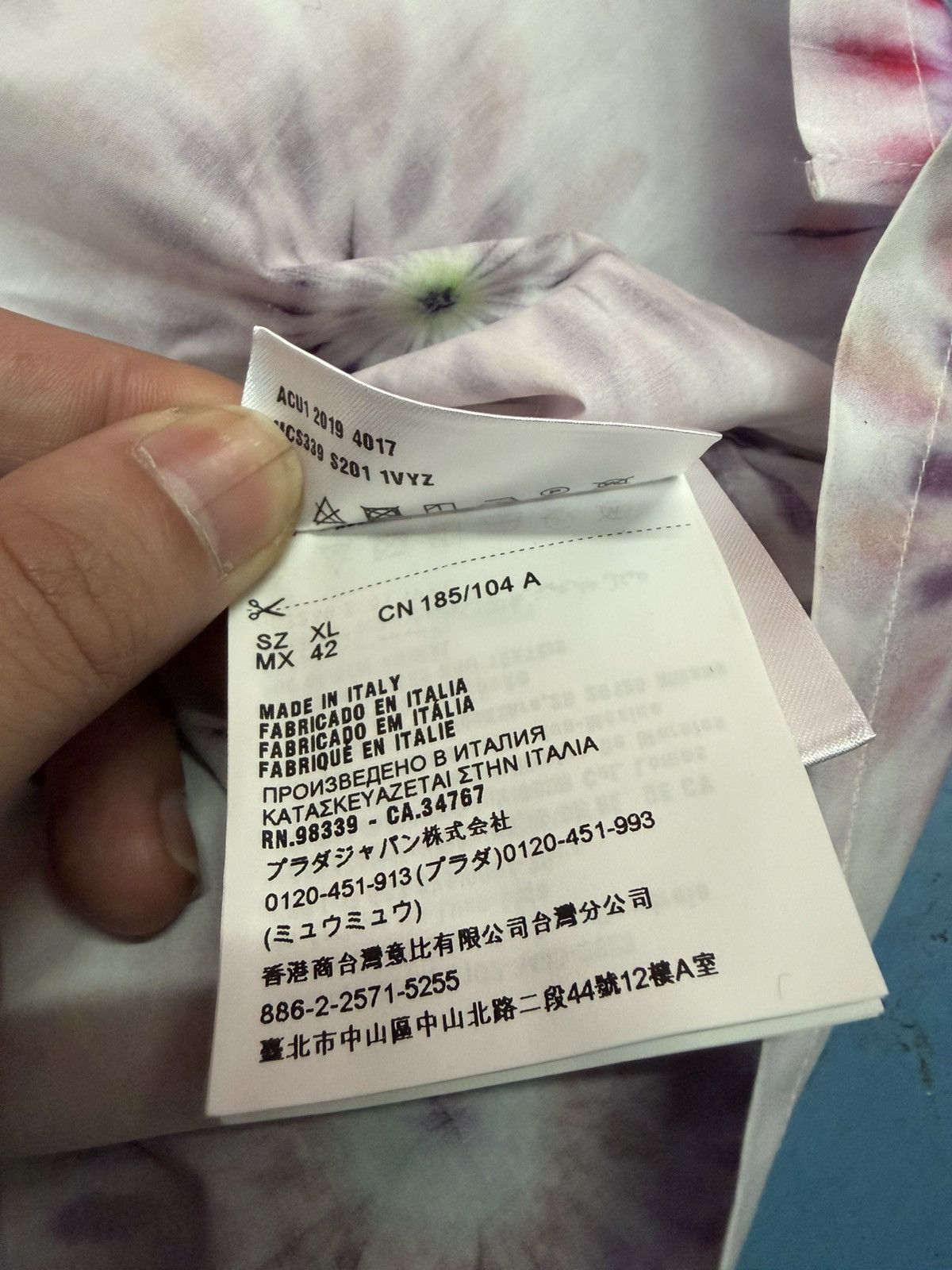 Prada PRADA 19” PSYCHEDELIC SHIRT Size US XL / EU 56 / 4 - 7 Thumbnail
