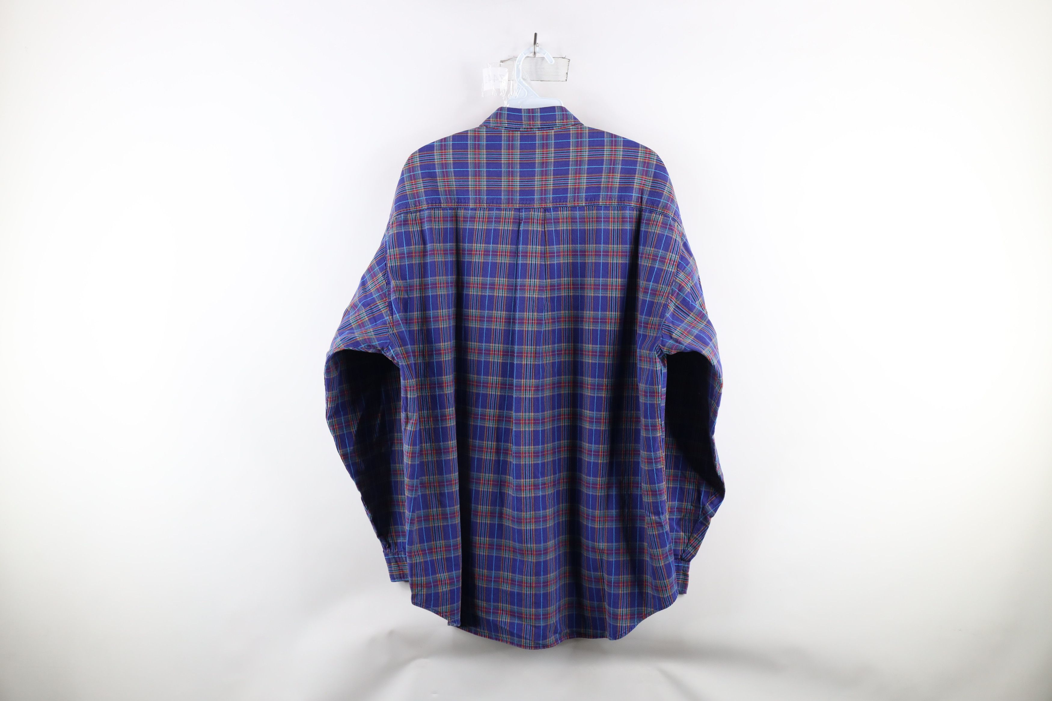 Vintage Vintage 90s Streetwear Plaid Collared Button Down Shirt Size US L / EU 52-54 / 3 - 7 Thumbnail