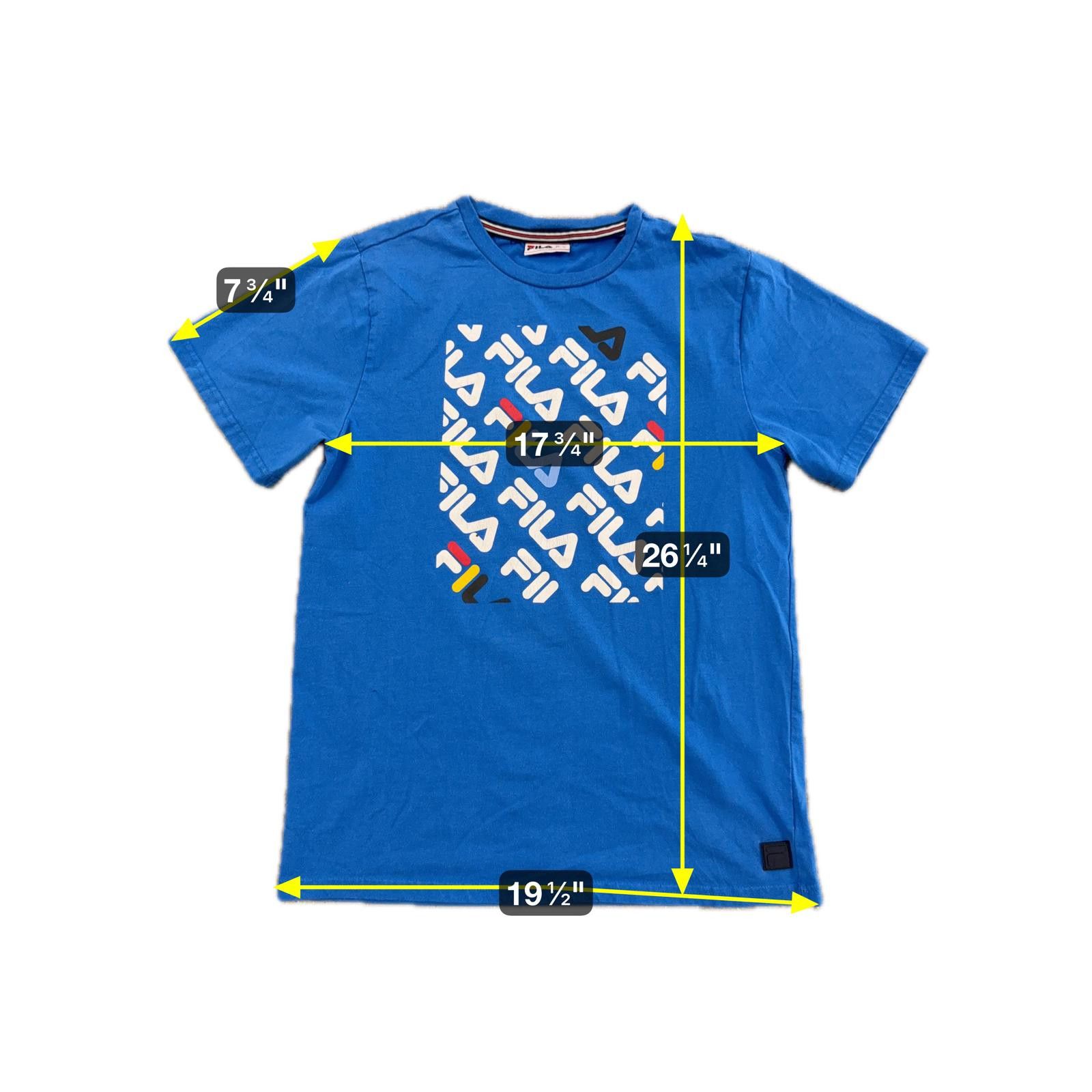 Fila FILA Step & Repeat Logo Tee - Boys Youth XL Blue Size US XL / EU 56 / 4 - 6 Thumbnail