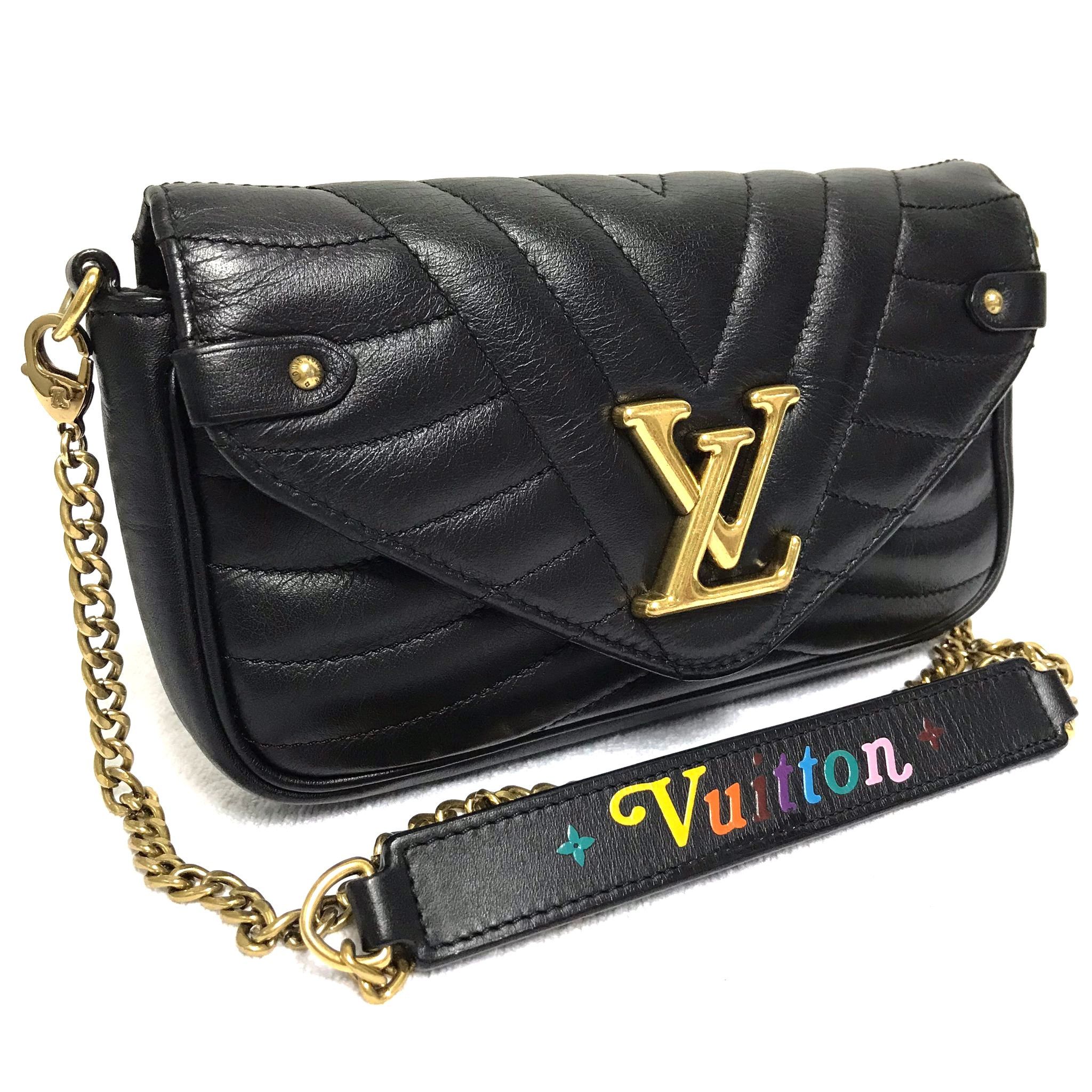 Louis Vuitton LV New Wave Black Quilted Calf Leather Chain Crossbody Bag Size ONE SIZE - 2 Thumbnail