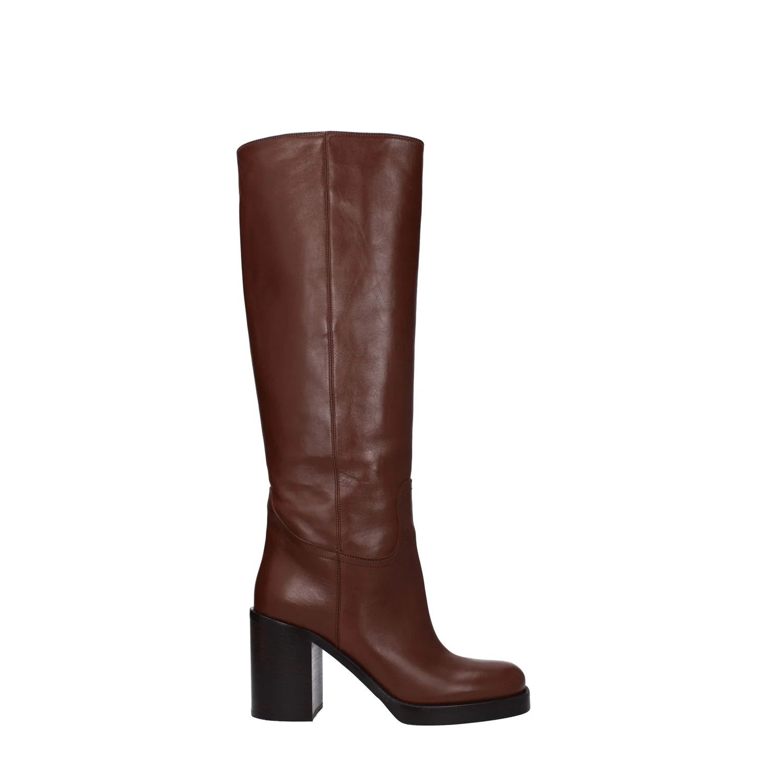 Prada ob1o1e1124 Leather Boots in Brown Size US 9 / IT 39 - 1 Thumbnail