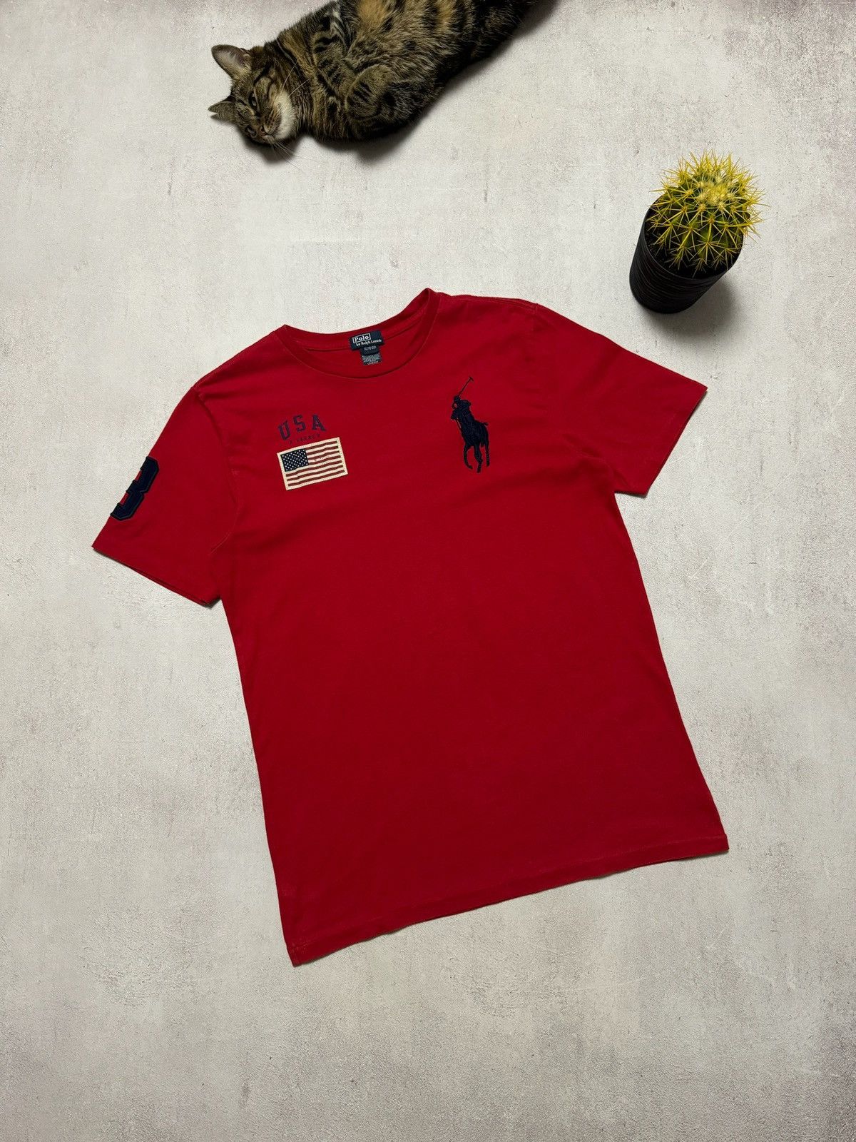 Polo Ralph Lauren × Vintage Vintage Polo Ralph Lauren T Shirt USA #3 Big Logo Y2K 90s Size US M / EU 48-50 / 2 - 3 Thumbnail