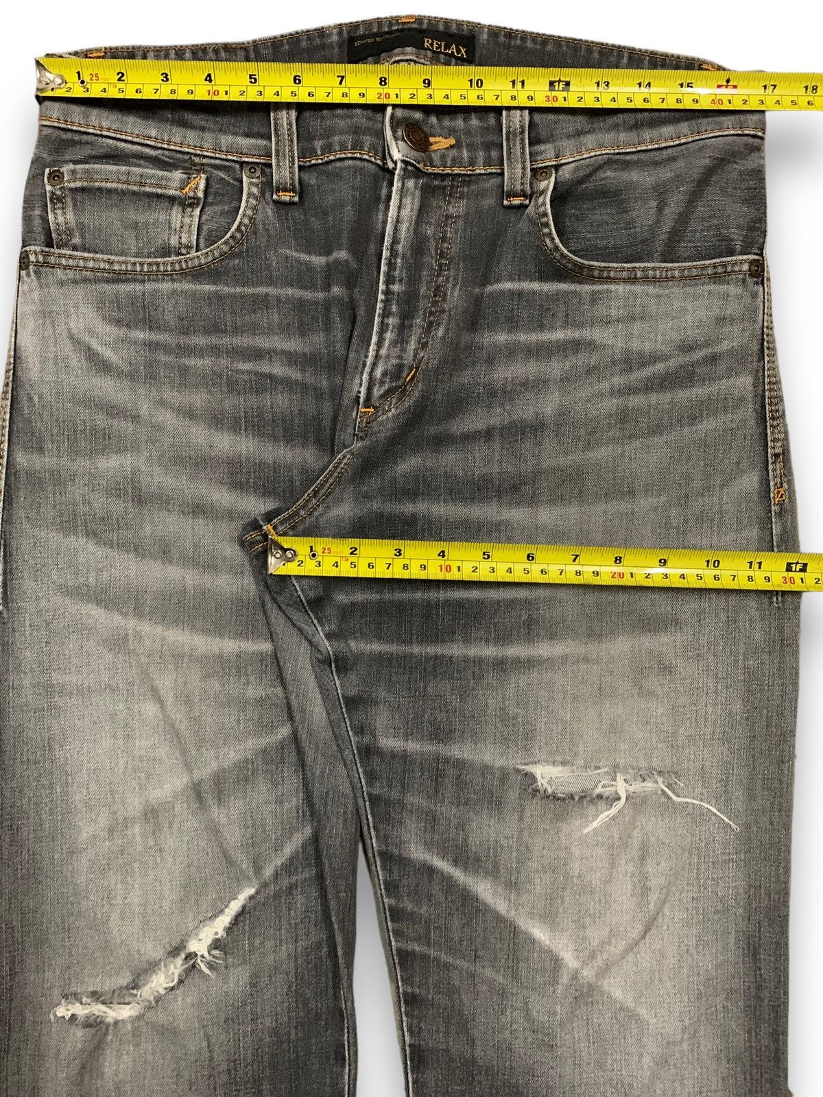 Edwin Vintage Edwin 503Zero Faded Baggy Distressed Grunge Jeans Size US 33 - 14 Thumbnail