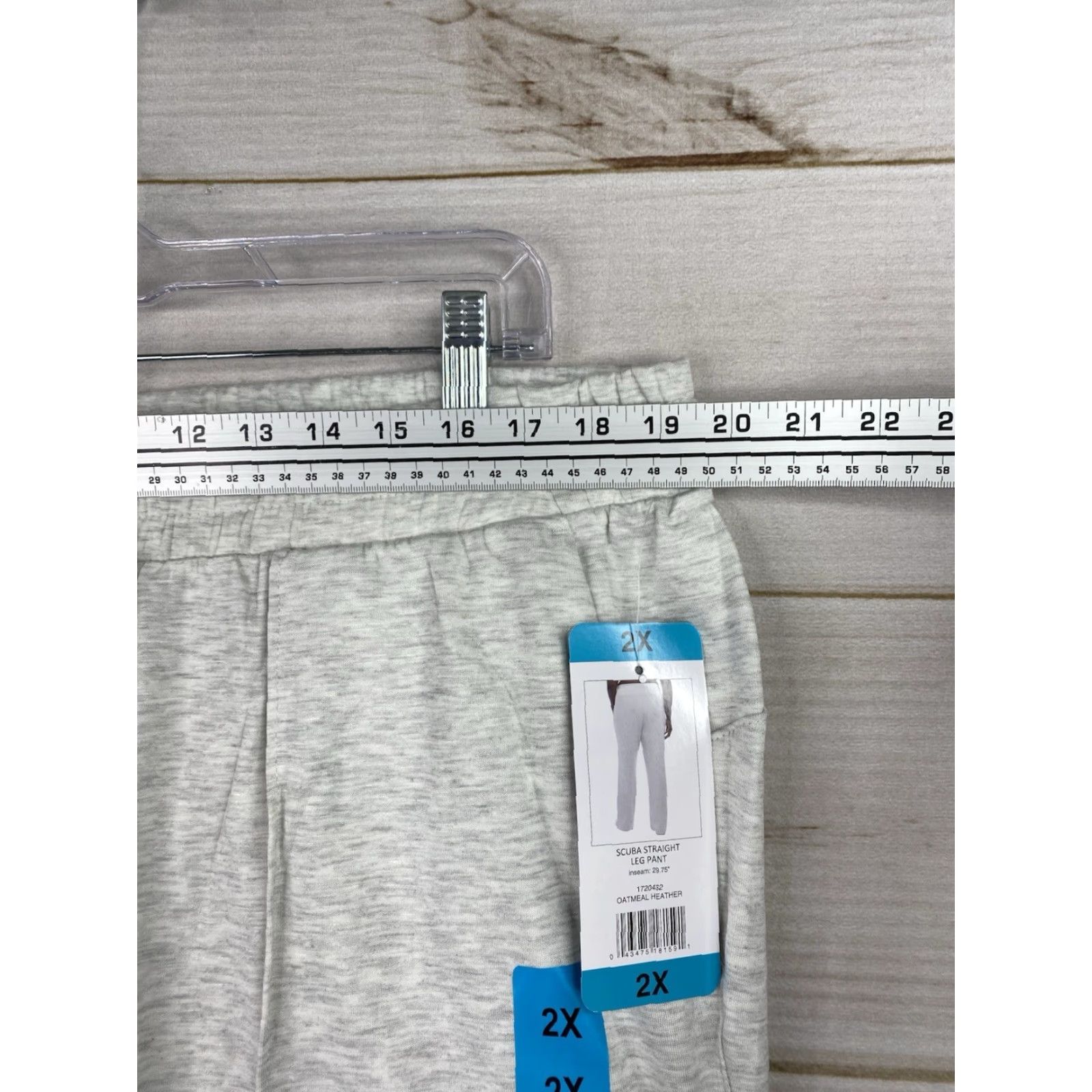 Vintage Danskin Womens 2X Pants Wide Leg Stretch Pull On Soft Drawstring Stretchy NWT Beige Size 26" / US 2 / IT 38 - 5 Thumbnail