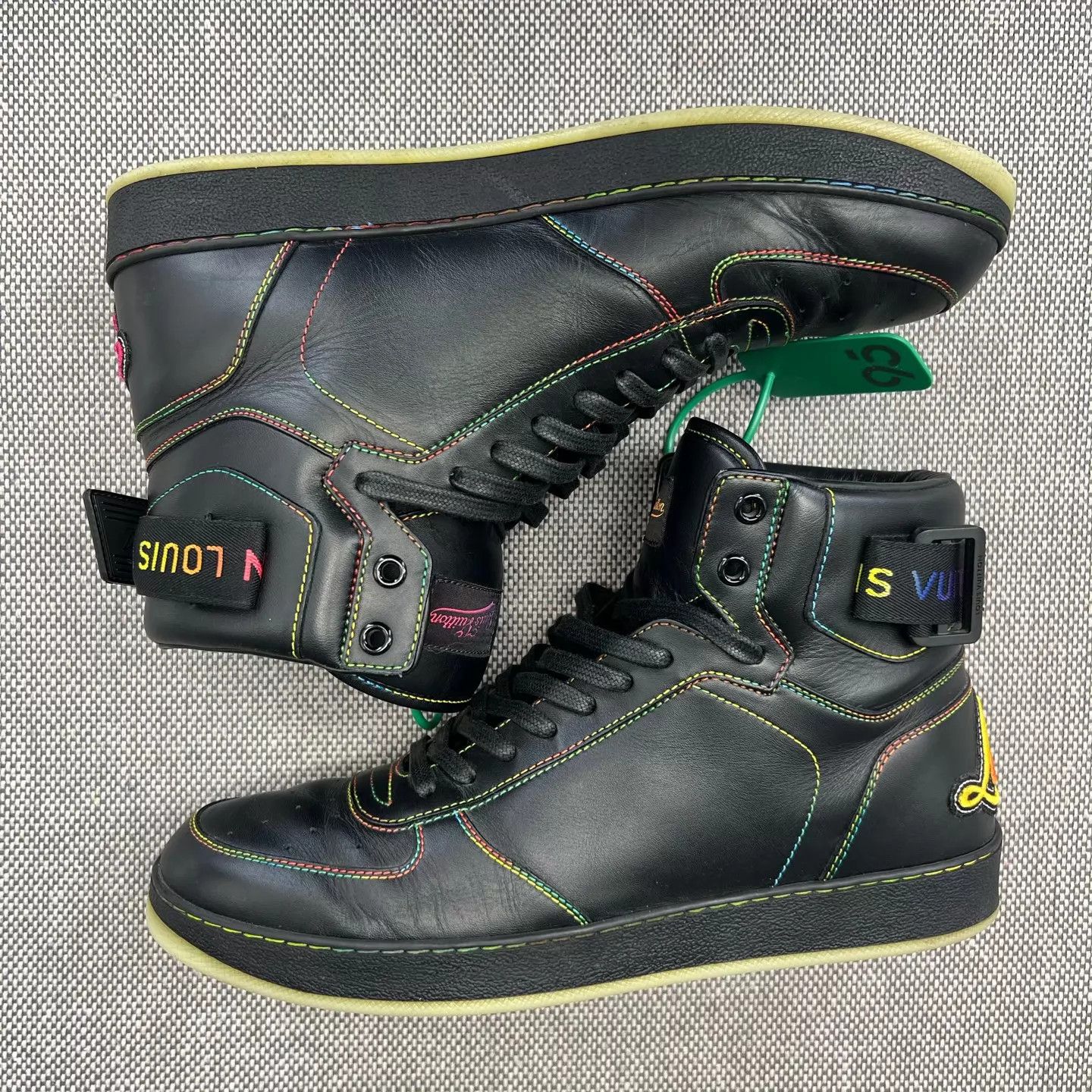 Louis Vuitton LV Rivoli Black Multicolor Sneaker 40.5 Like New Size US 7.5 / EU 40-41 - 3 Thumbnail