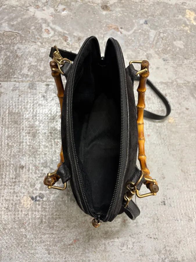 Gucci FW2006 Gucci Black Suede Bamboo Handle Bag Size ONE SIZE - 9 Thumbnail