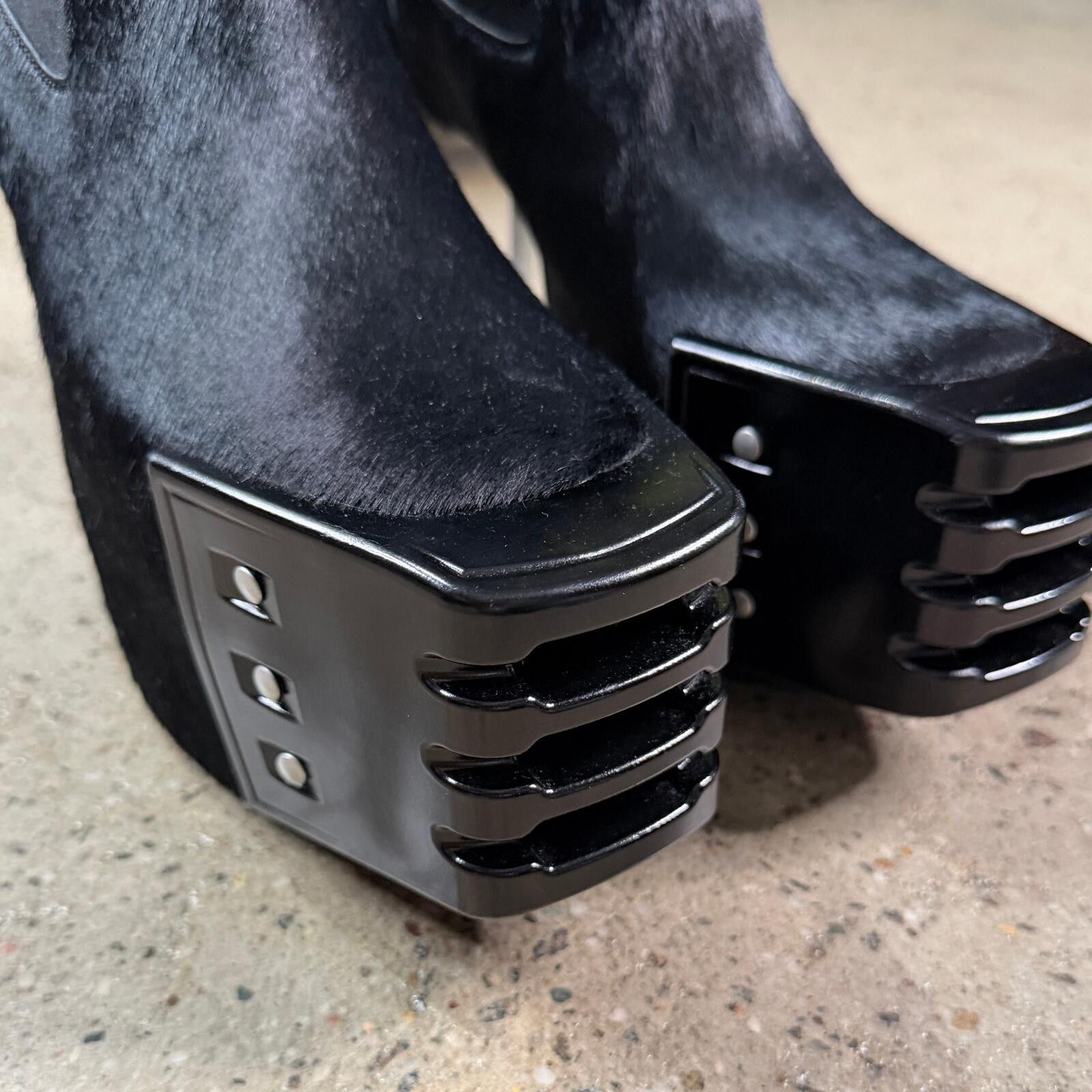 Rick Owens Rick Owens Pony Hair Kiss Heels Size US 8 / EU 41 - 5 Thumbnail