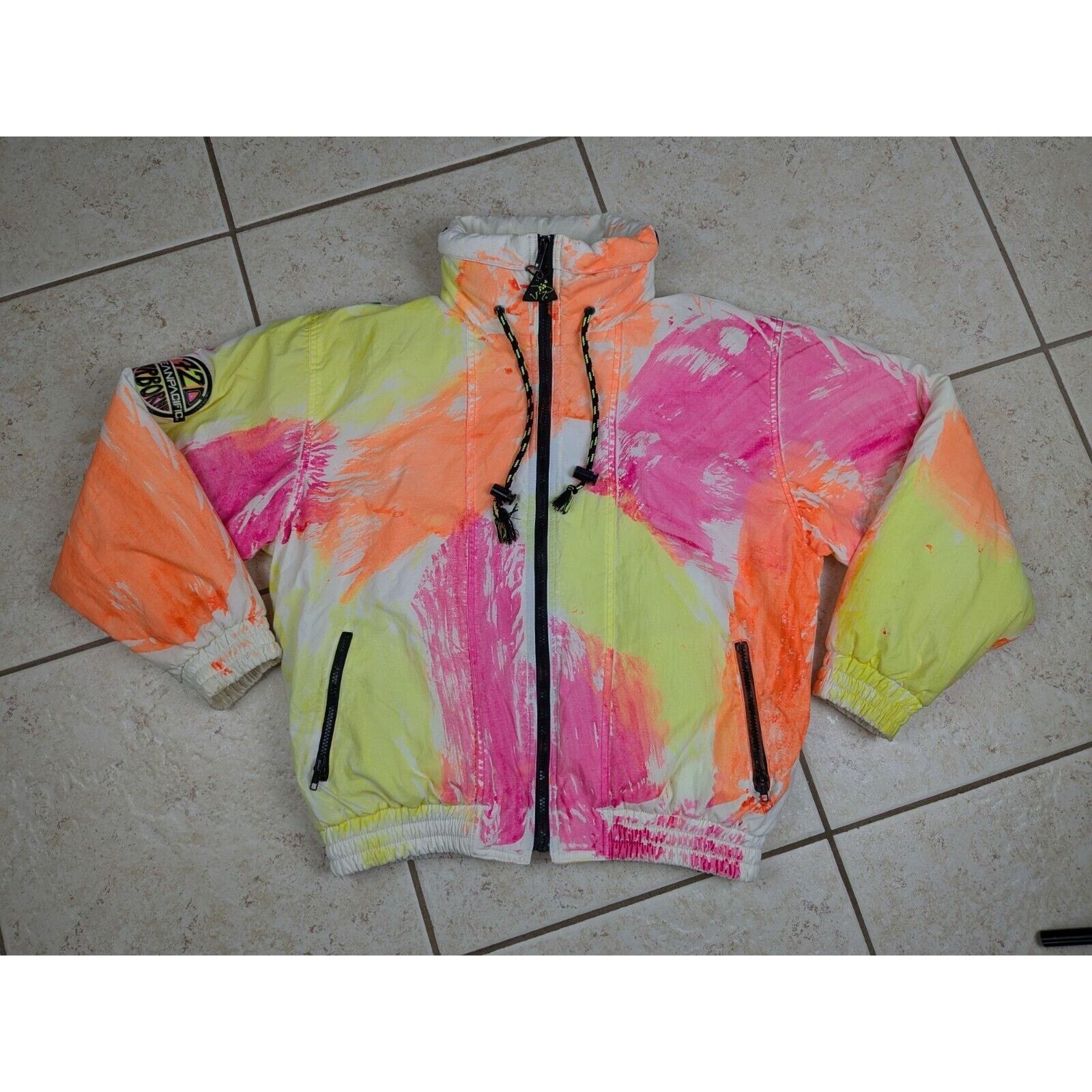 Ocean Pacific Vtg 80s Ocean Pacific OP 720 Airborne Neon Ski Jacket Hooded Size US L / EU 52-54 / 3 - 2 Thumbnail