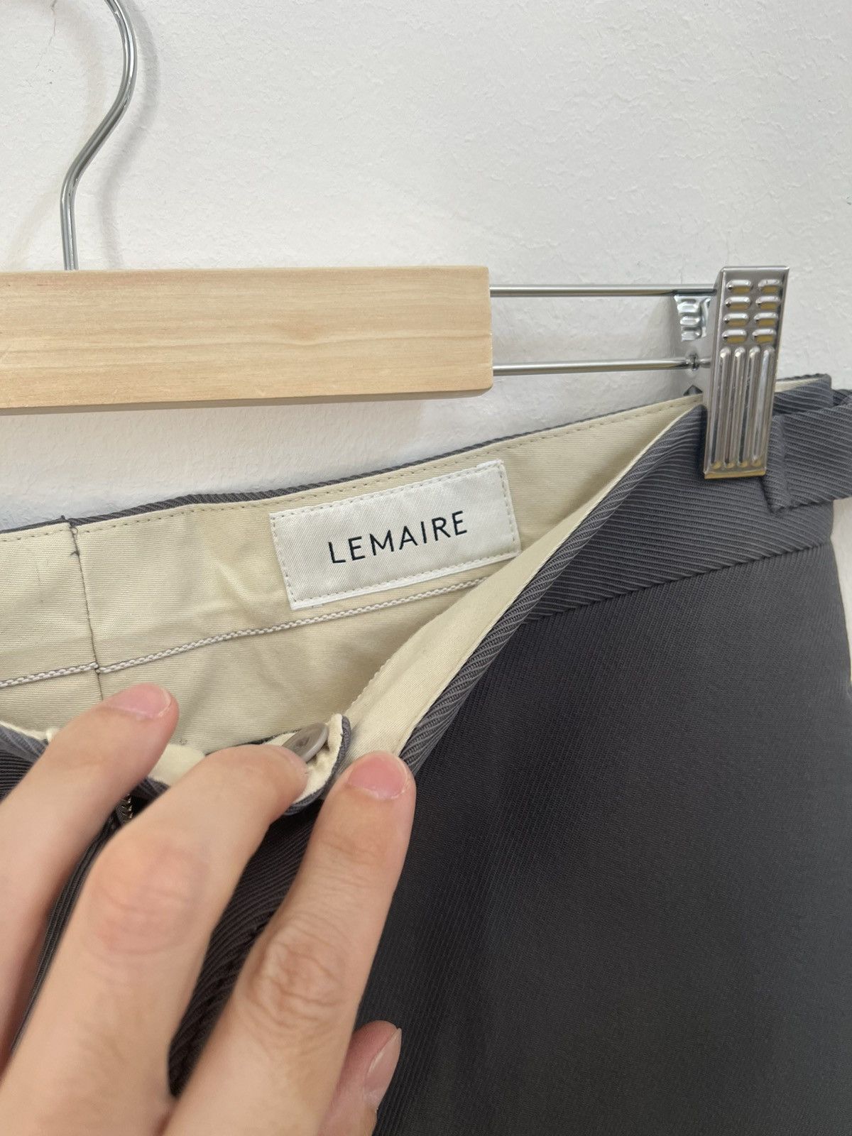 Lemaire Lemaire Grey Trousers Size US 30 / EU 46 - 3 Thumbnail