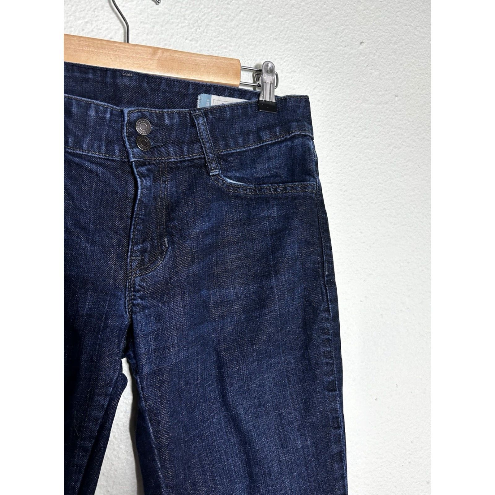 Gap VINTAGE Gap Curvy Stretch Dark Wash Jeans Size 8R 32x30 Women Bootcut Jeans Stretch Dark Blue 90s? Size 30" / US 8 / IT 44 - 5 Thumbnail