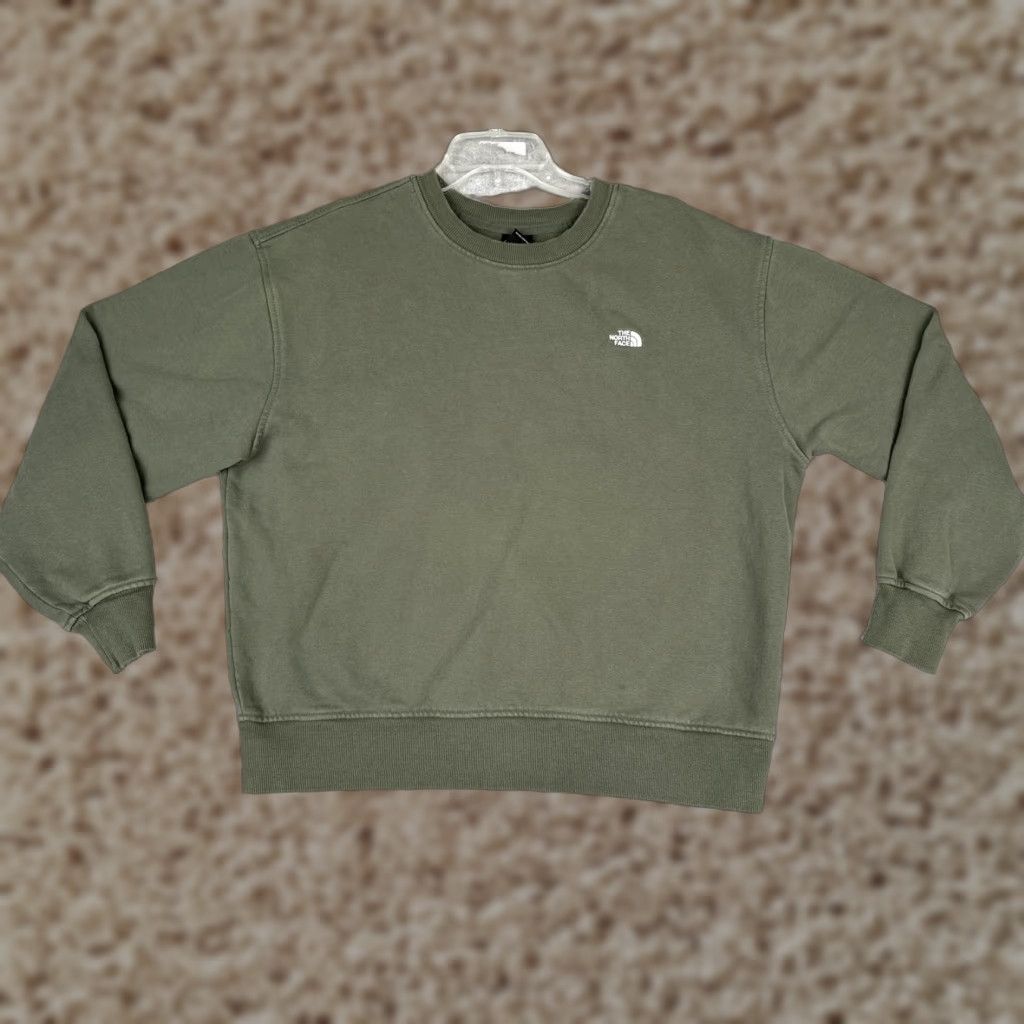 The North Face The North Face Sweatshirt Womens XS Green Jersey Crew Neck Logo Pullover Top Size XS / US 0-2 / IT 36-38 - 1 Thumbnail