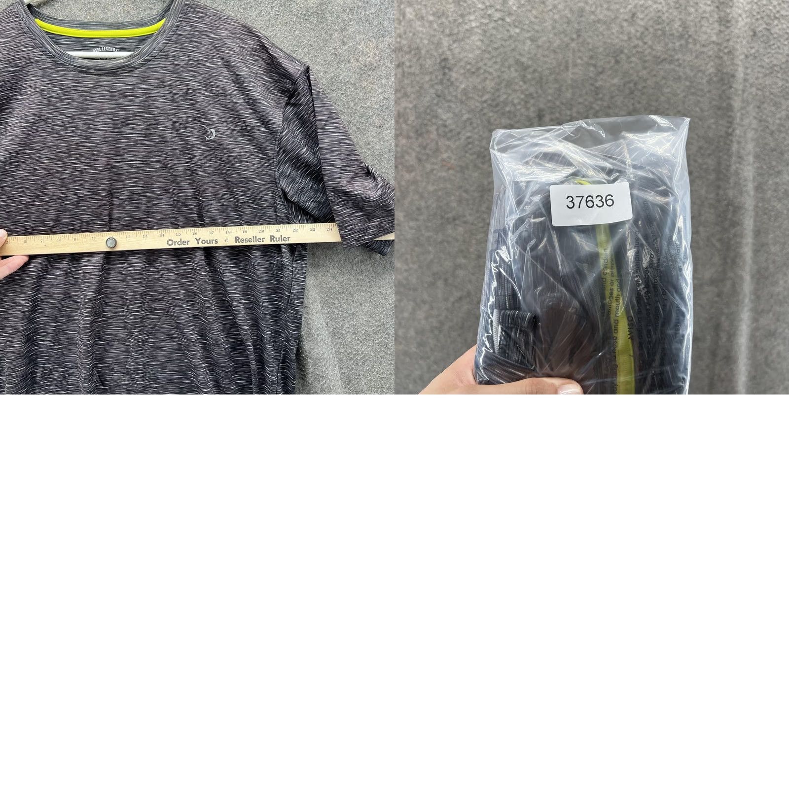 Vintage Reel Legends Shirt Mens 2XL Gray Black Performance Fishing Short Sleeve Athletic Size US XXL / EU 58 / 5 - 8 Thumbnail