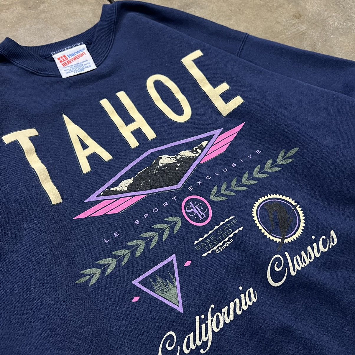 Vintage Vintage Lake Tahoe California Crewneck Sweatshirt Ski Nature Size US L / EU 52-54 / 3 - 5 Thumbnail
