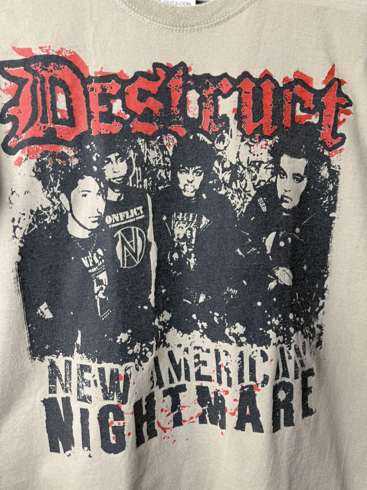 Band Tees Vintage 2000s Destruct New American Nightmare T Shirt Size US S / EU 44-46 / 1 - 2 Thumbnail