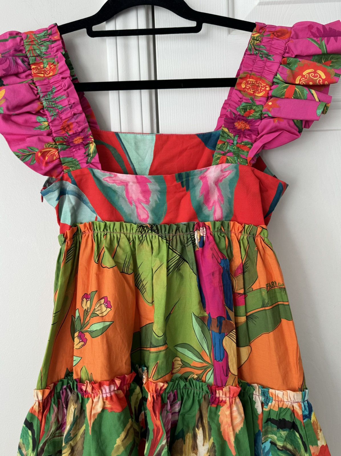 Farm Rio Farm Rio Foliage Mix Cotton Mini Dress, Size XS Size XS / US 0-2 / IT 36-38 - 15 Thumbnail
