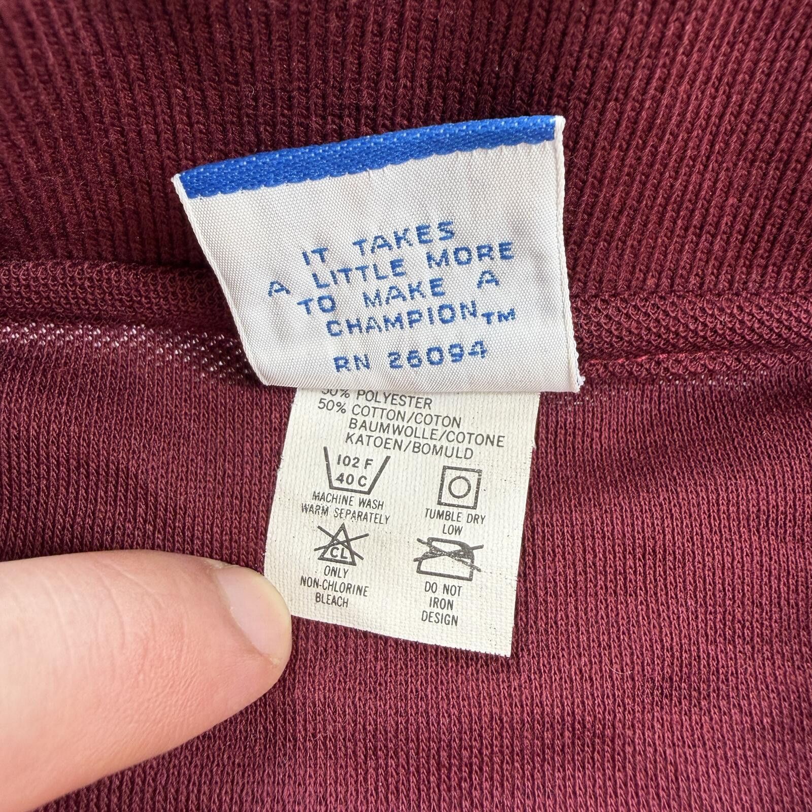 Champion Vintage 90s Champion Windsor Lacrosse Polo Shirt Burgundy M Size US M / EU 48-50 / 2 - 5 Thumbnail