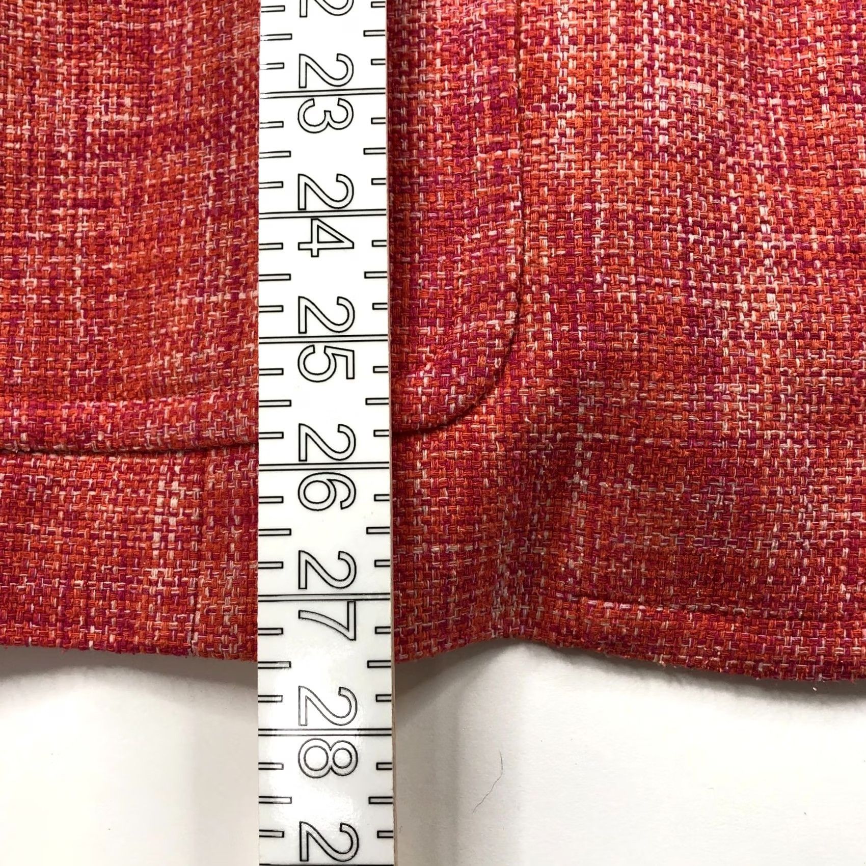 Talbots Talbots Blazer Shirt Womens 12 100% Silk Tweed Two Button Jacket Orange Pink Multicolor Autumn Spring Summer Winter Womens Size XL / US 12-14 / IT 48-50 - 4 Thumbnail