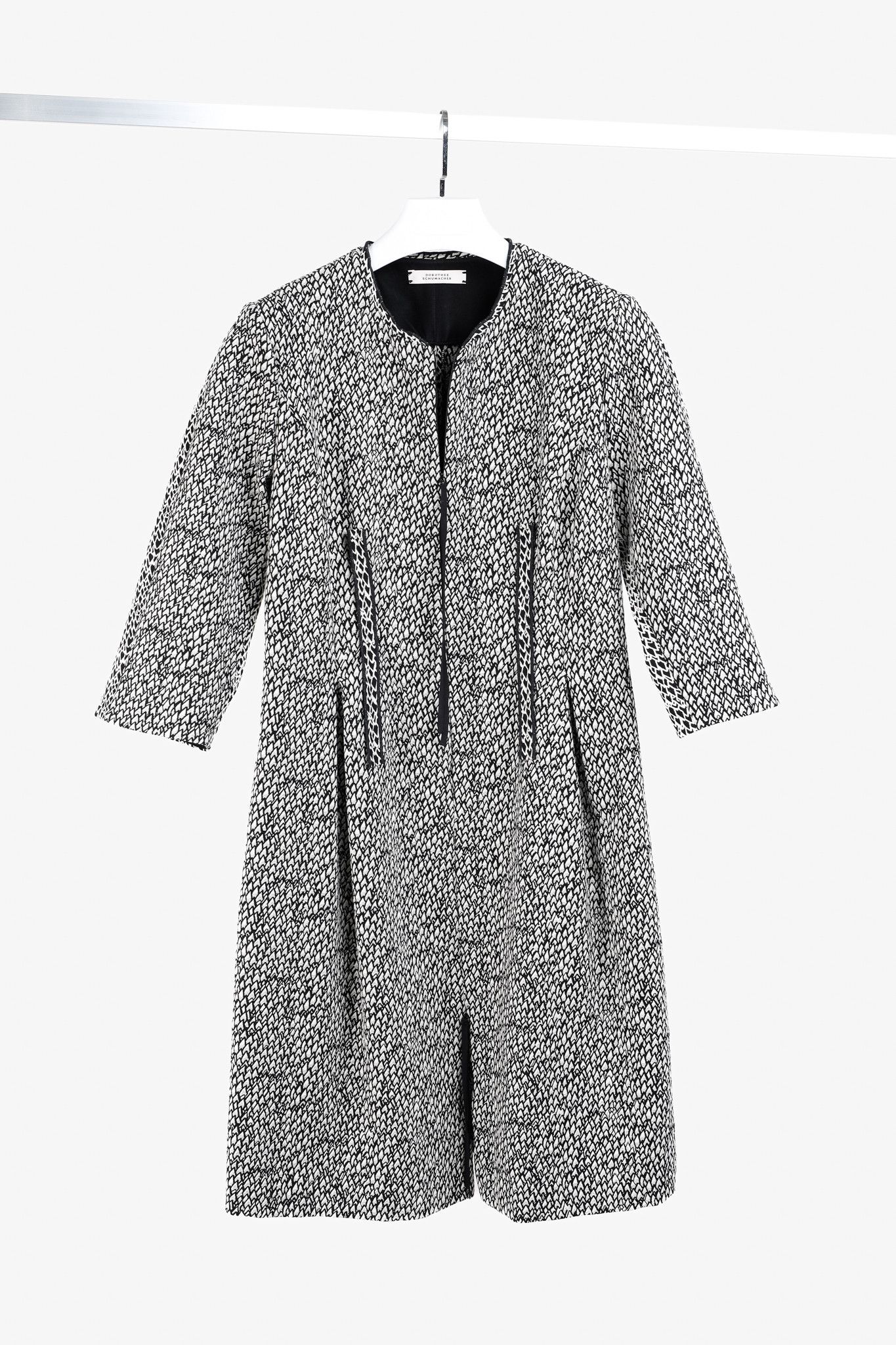 Dorothee Schumacher Alter Ego Jacquard Black & White Dress