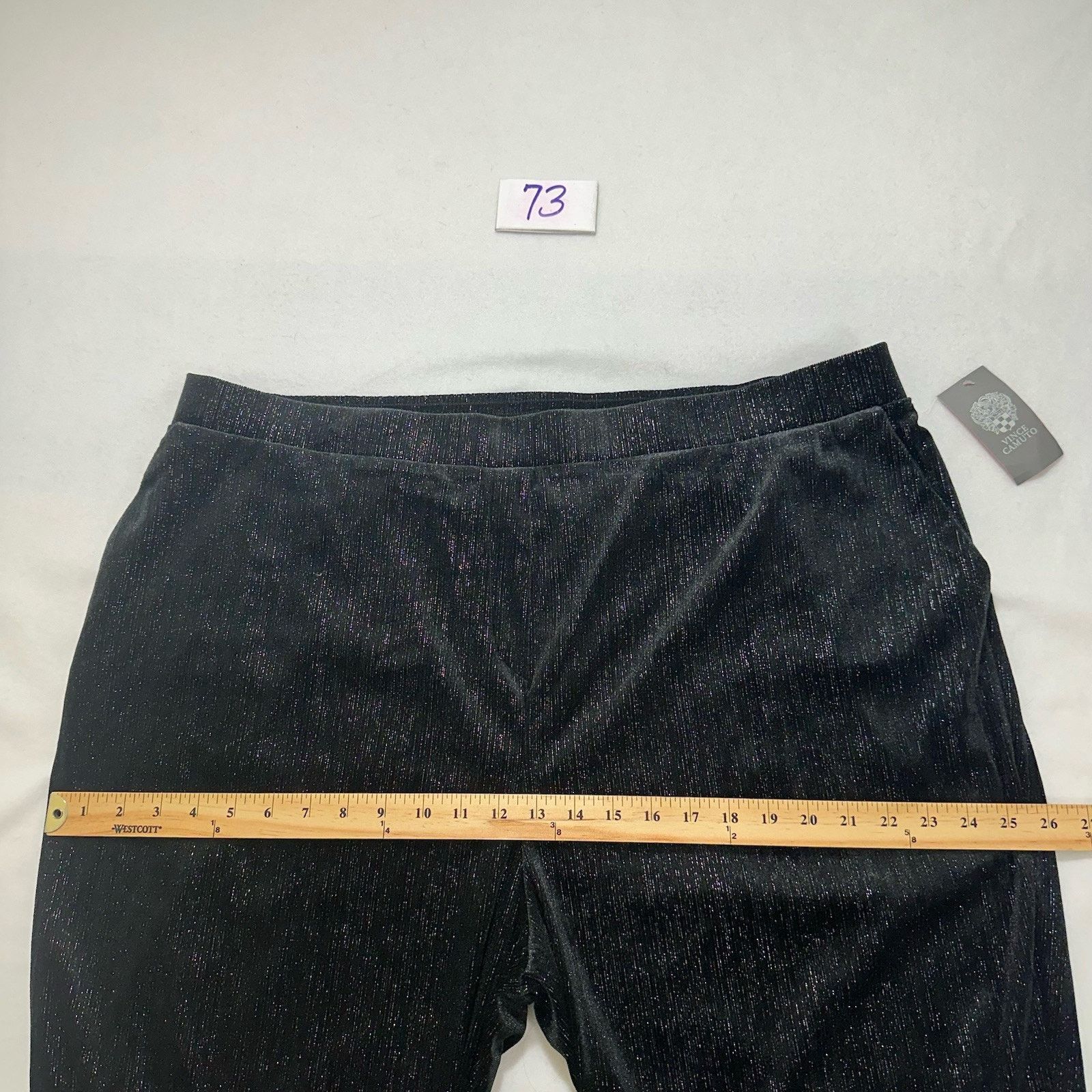 Vince Camuto Vince Camuto 2X Velour Wide Leg Glitter Sweatpants Pants Size 40" / US 18 - 12 Thumbnail