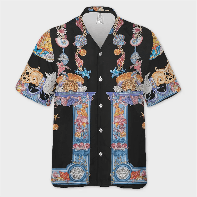 The Unbranded Brand Coral Theatre Shirt | Artistic Drama, Relaxed Silhouette Size US S / EU 44-46 / 1 - 2 Thumbnail