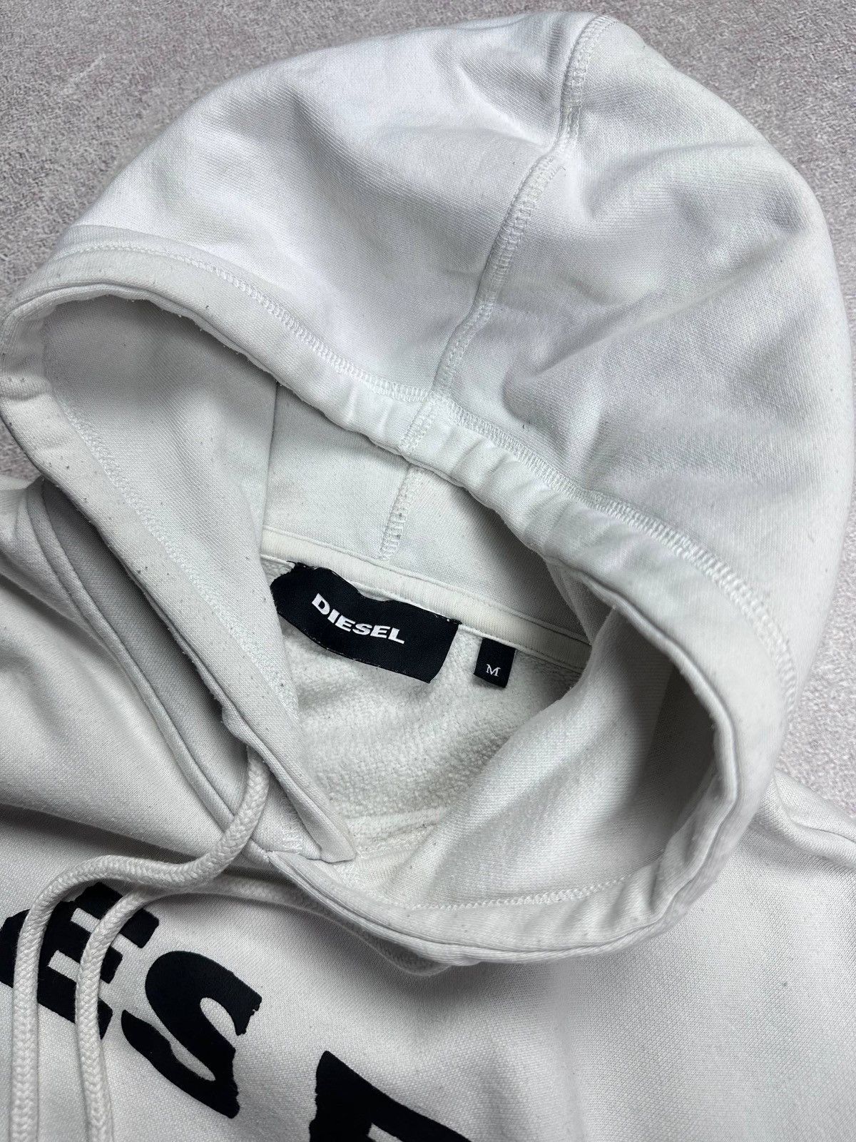 Diesel Vintage Diesel Spellout Boxy Hoodie Mens Rare M Size US M / EU 48-50 / 2 - 4 Thumbnail