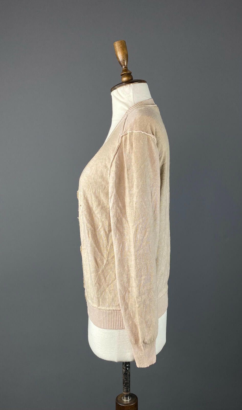 Designer Elisa Cavaletti Sono Italiano BeigeSoft Wool Size XXL 2XL Size XXL / US 16-18 / IT 52-54 - 3 Thumbnail