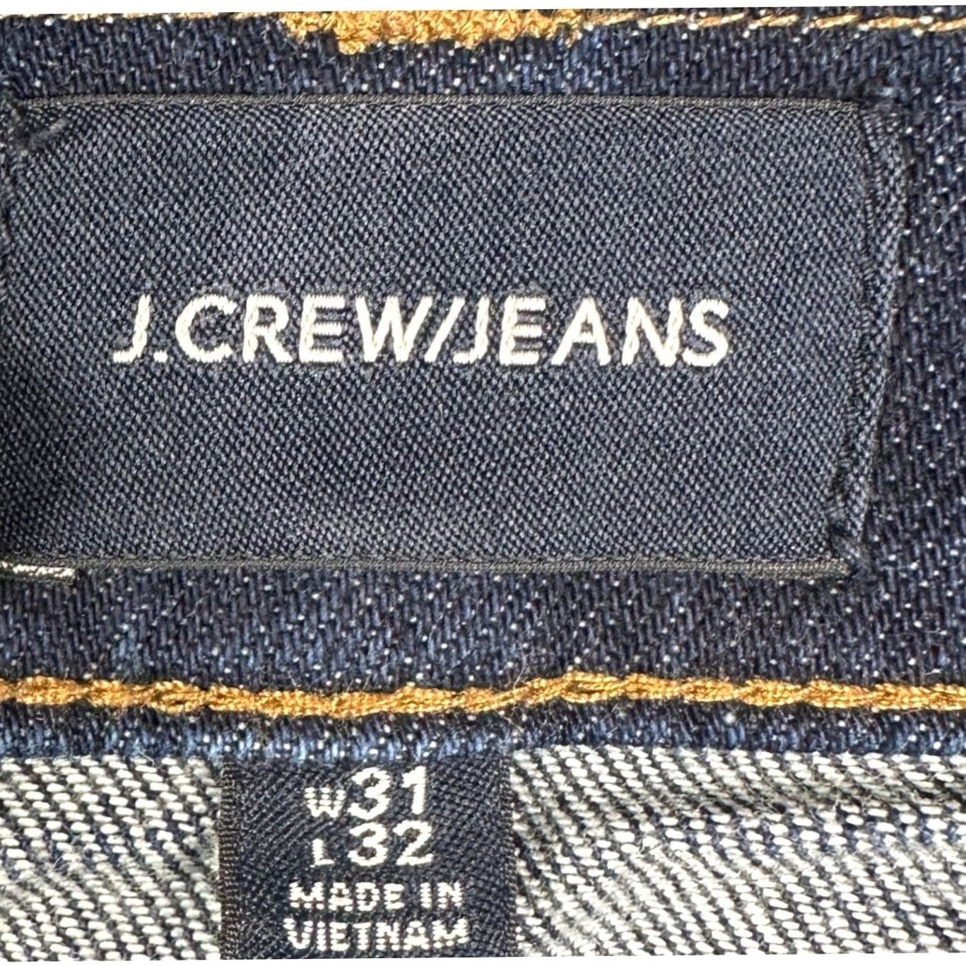 J.Crew J.Crew Jeans 31X32 Slim Fit 484 Dark Wash Denim Stretch 5-Pocket Mens Tapered Leg Blue Indigogo Size US 31 - 3 Thumbnail
