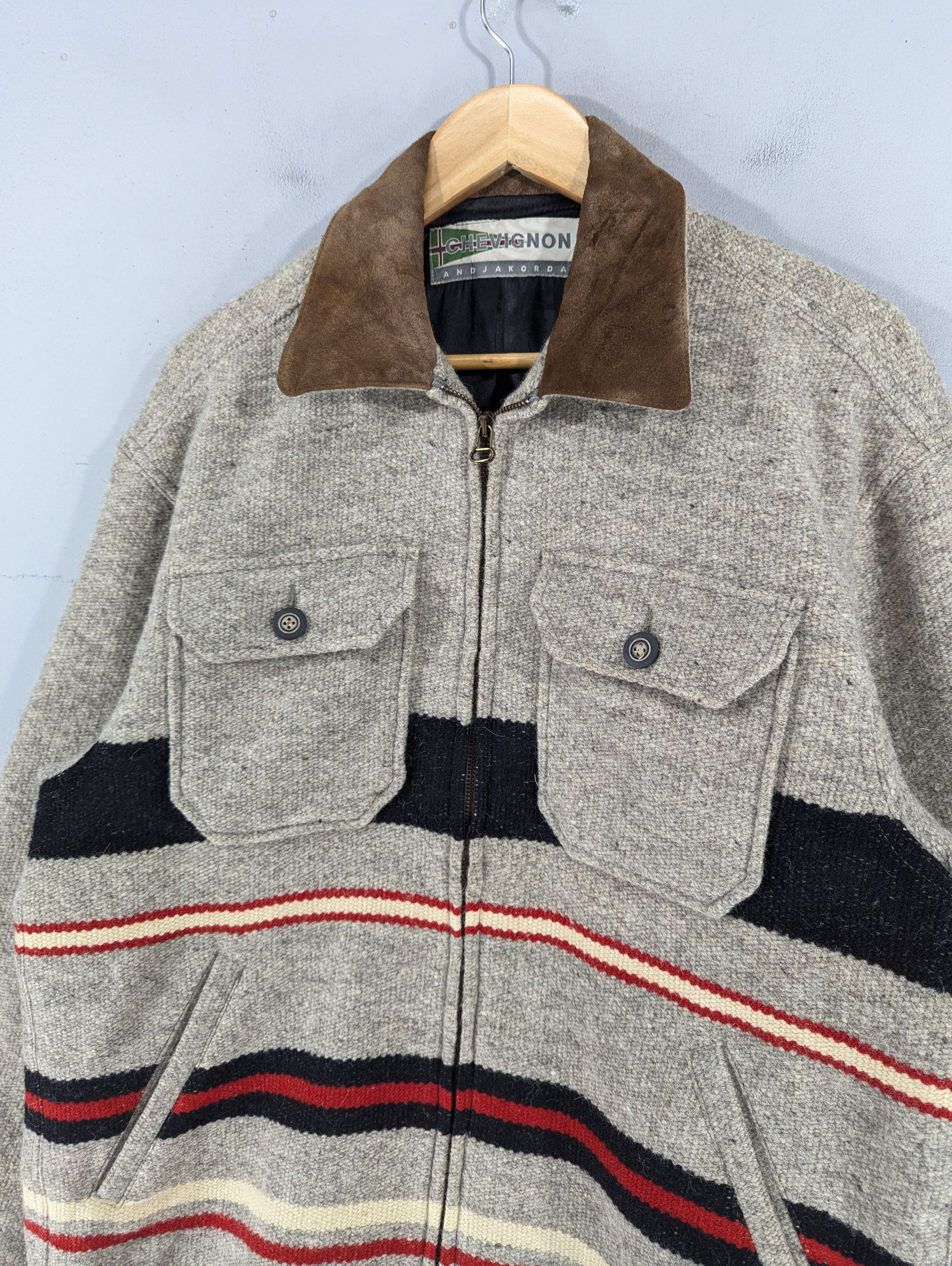 Chevignon Vintage Chevignon Andjakorda Wool Zipper Jacket Size US M / EU 48-50 / 2 - 4 Thumbnail