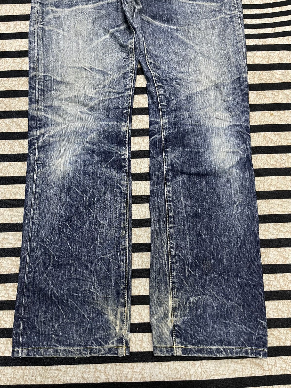 Uniqlo 2000s UNIQLO S002 WASHABLE DENIM JEANS RARE DESIGN Size US 32 / EU 48 - 4 Thumbnail