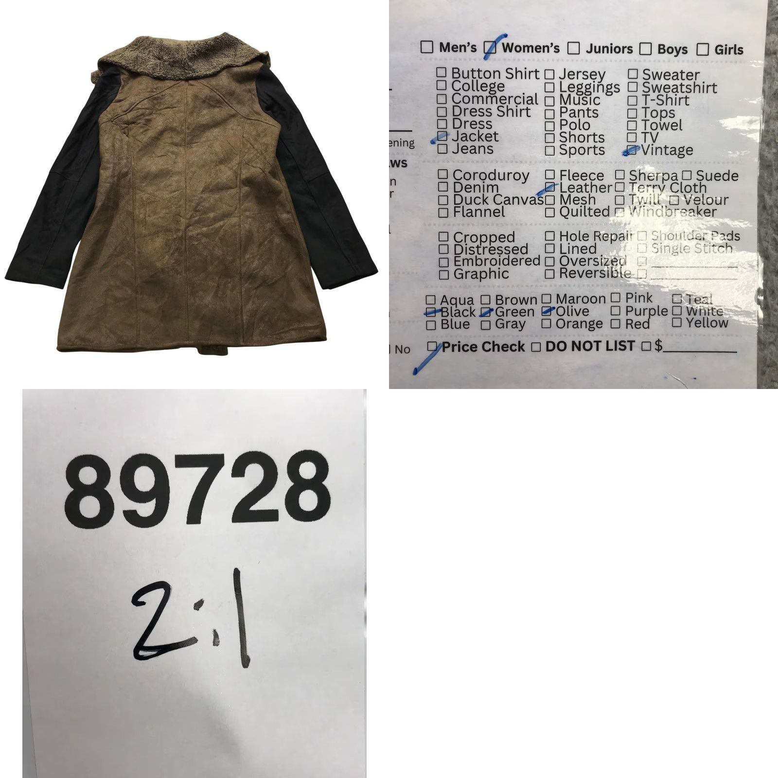 Sam Edelman Sam Edelman Wool Blend Sherpa Collar Coat Jacket Womens M Green Wool Blend Overcoat Long Sleeve Zip Size M / US 6-8 / IT 42-44 - 9 Thumbnail