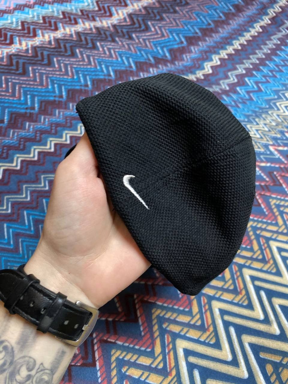 Nike Hats Y2K black Nike streetwear big logo Vintage Cap Size ONE SIZE - 6 Thumbnail